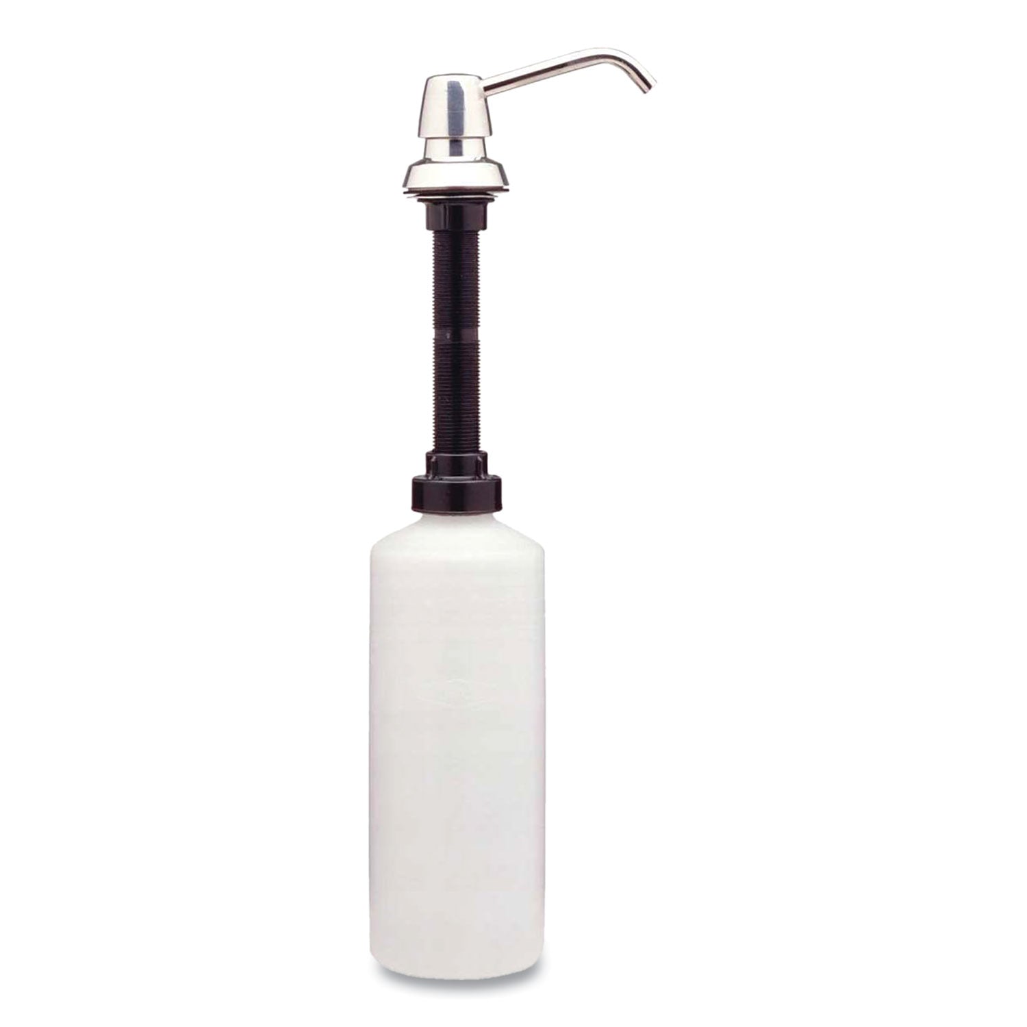 Bobrick Contura Lavatory-Mounted Soap Dispenser, 34 Oz, 3.31 X 4 X 17.63, Chrome/stainless Steel