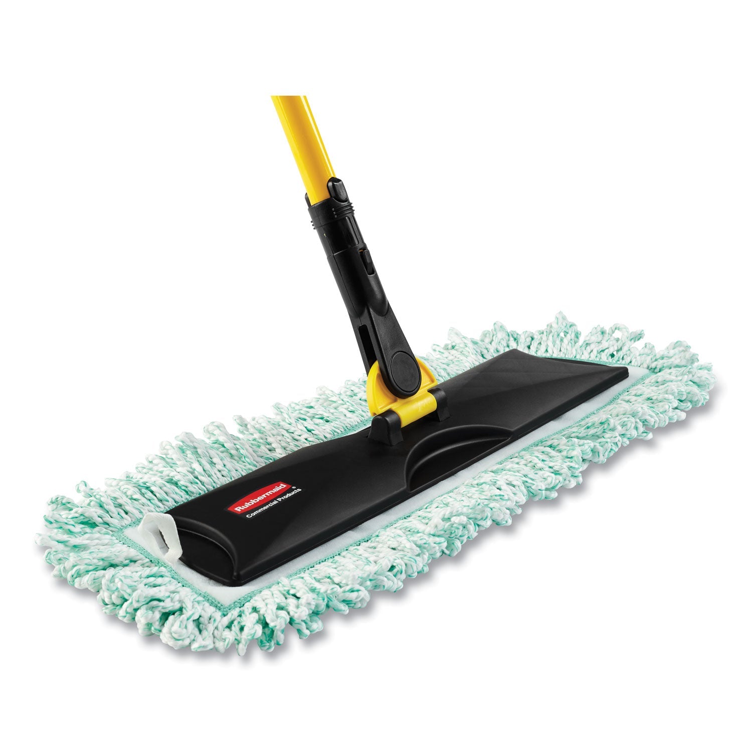 Rubbermaid® Commercial HYGEN™ Hygen Dust Mop Heads With Fringe, Green, 48", Microfiber