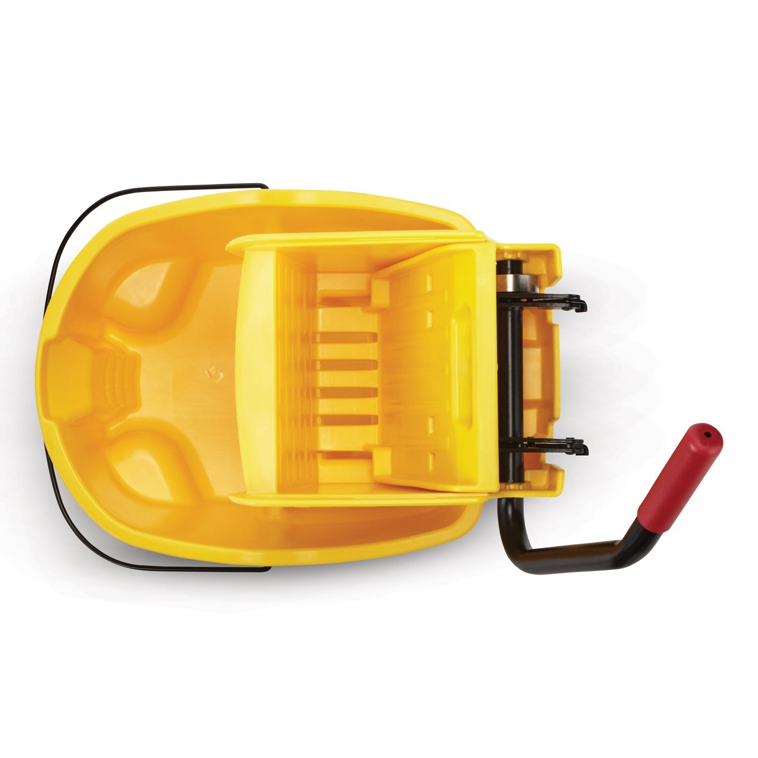 Rubbermaid® Commercial Wavebrake 2.0 Bucket/wringer Combos, Side-Press, 35 Qt, Plastic, Yellow