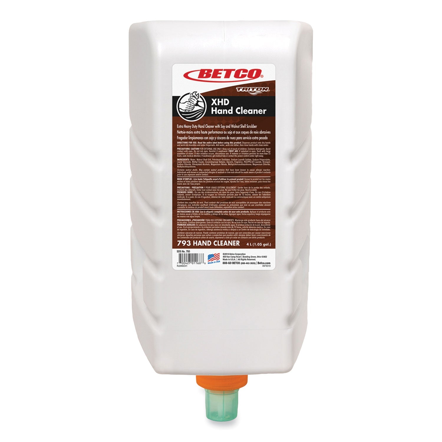 XHD Hand Cleaner Refill | Betco® | 4L