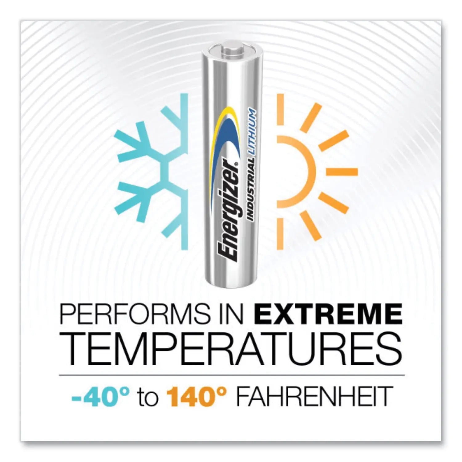 Energizer® Industrial Lithium AA Battery, 1.5 V, 24/Box