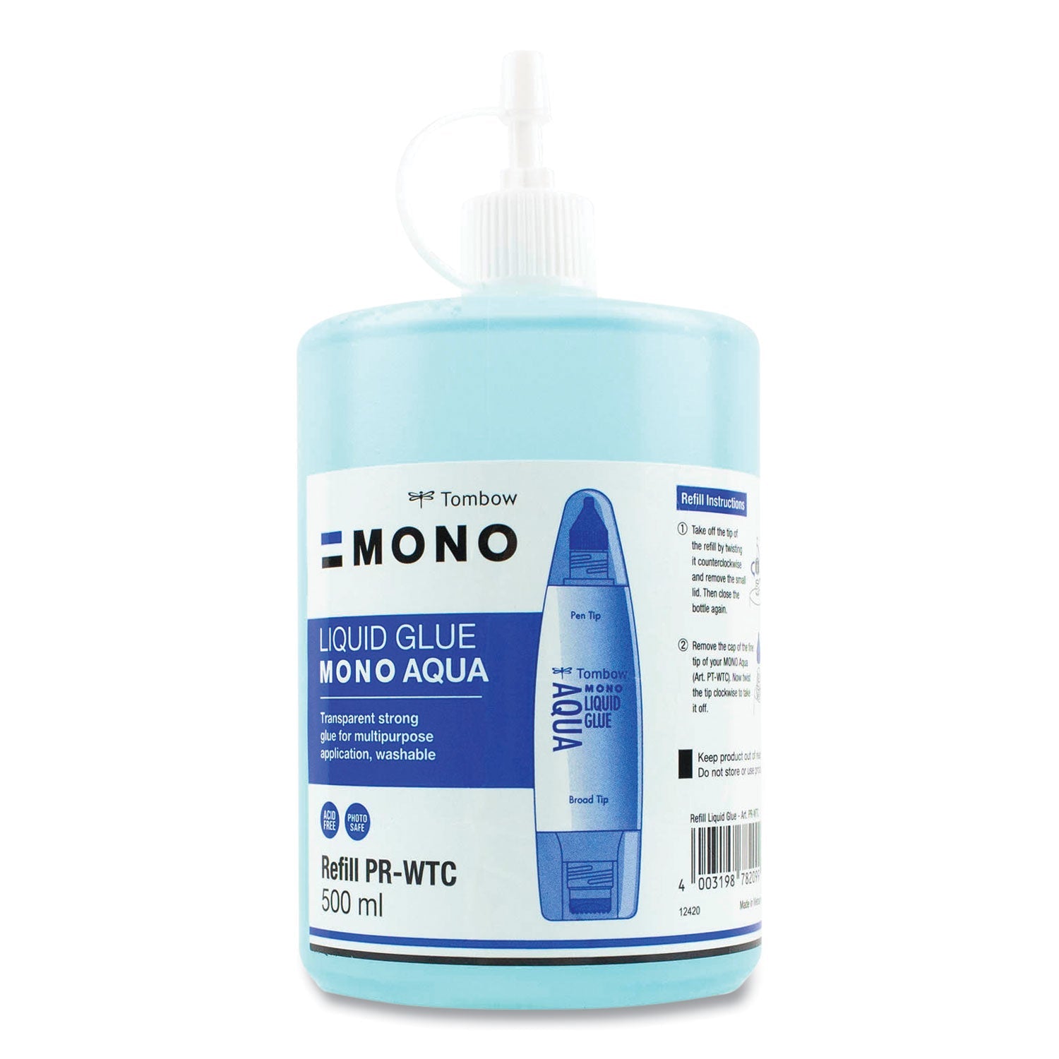 Mono® Aqua Liquid Glue Refill | Tombow® 500 mL