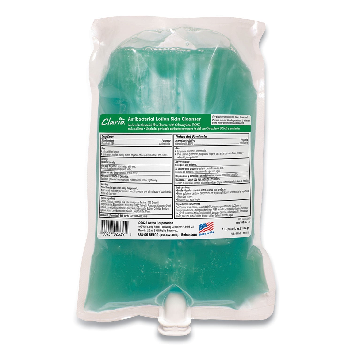 Antibacterial Lotion Cleanser | Betco® 1 L Refill