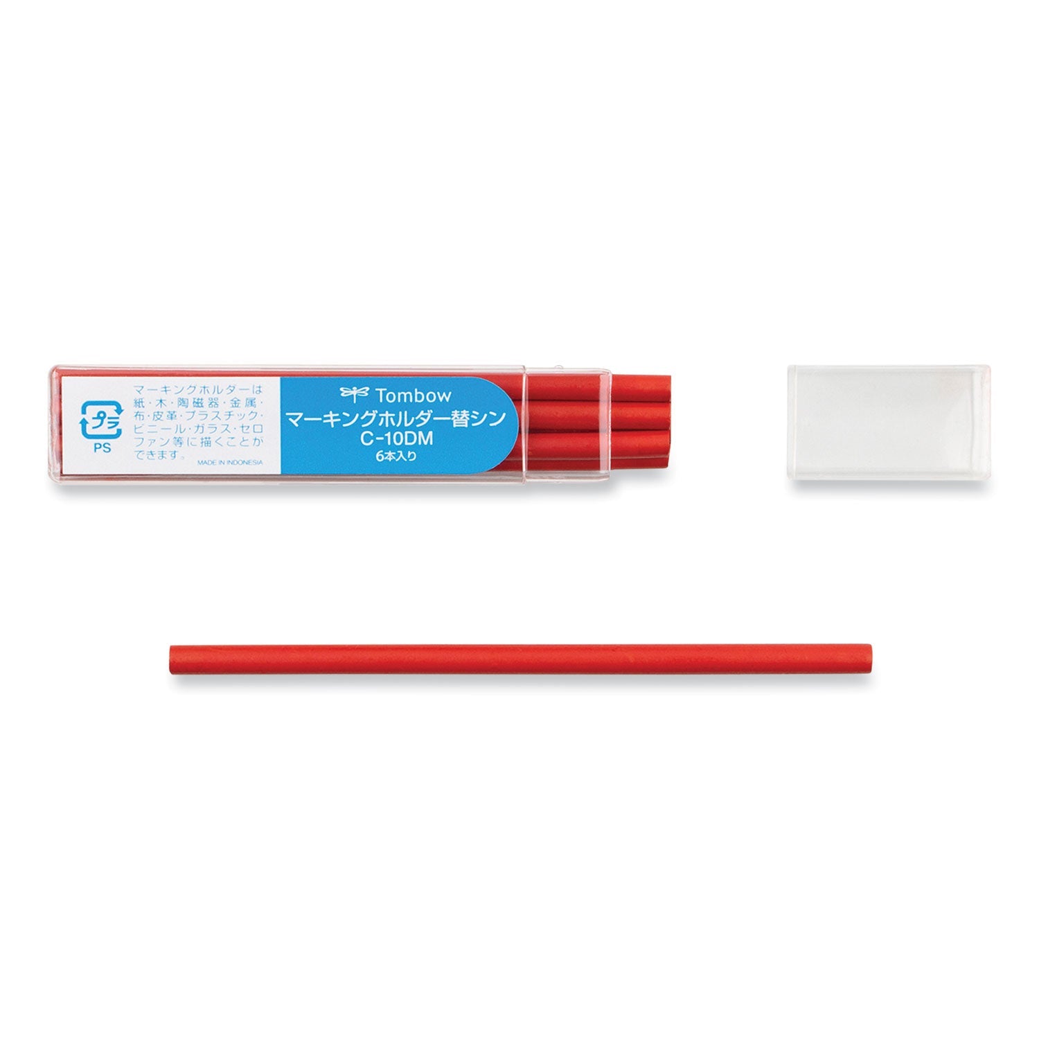 Mechanical Wax-Based Marking Pencil Refills | Red