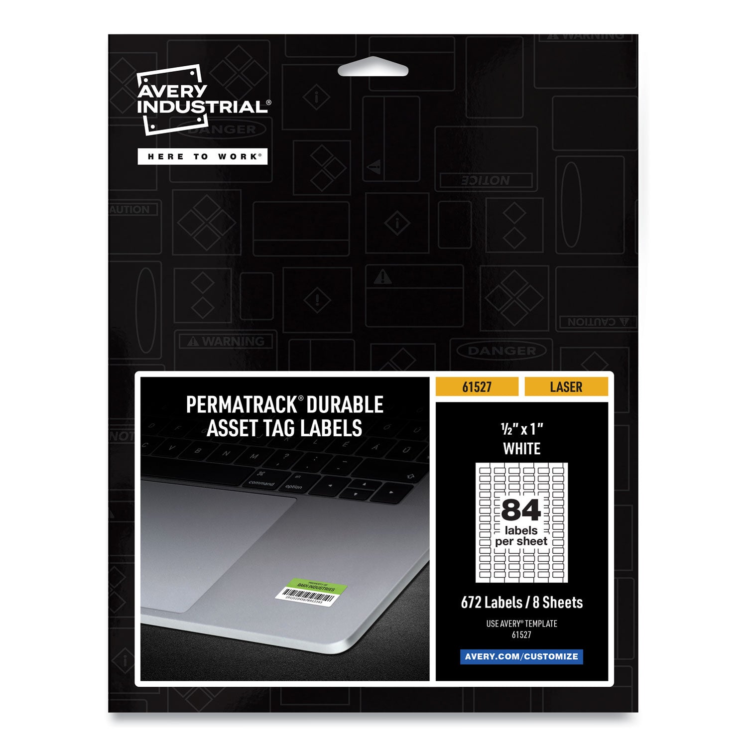 Durable White Asset Tag Labels | Laser Printers
