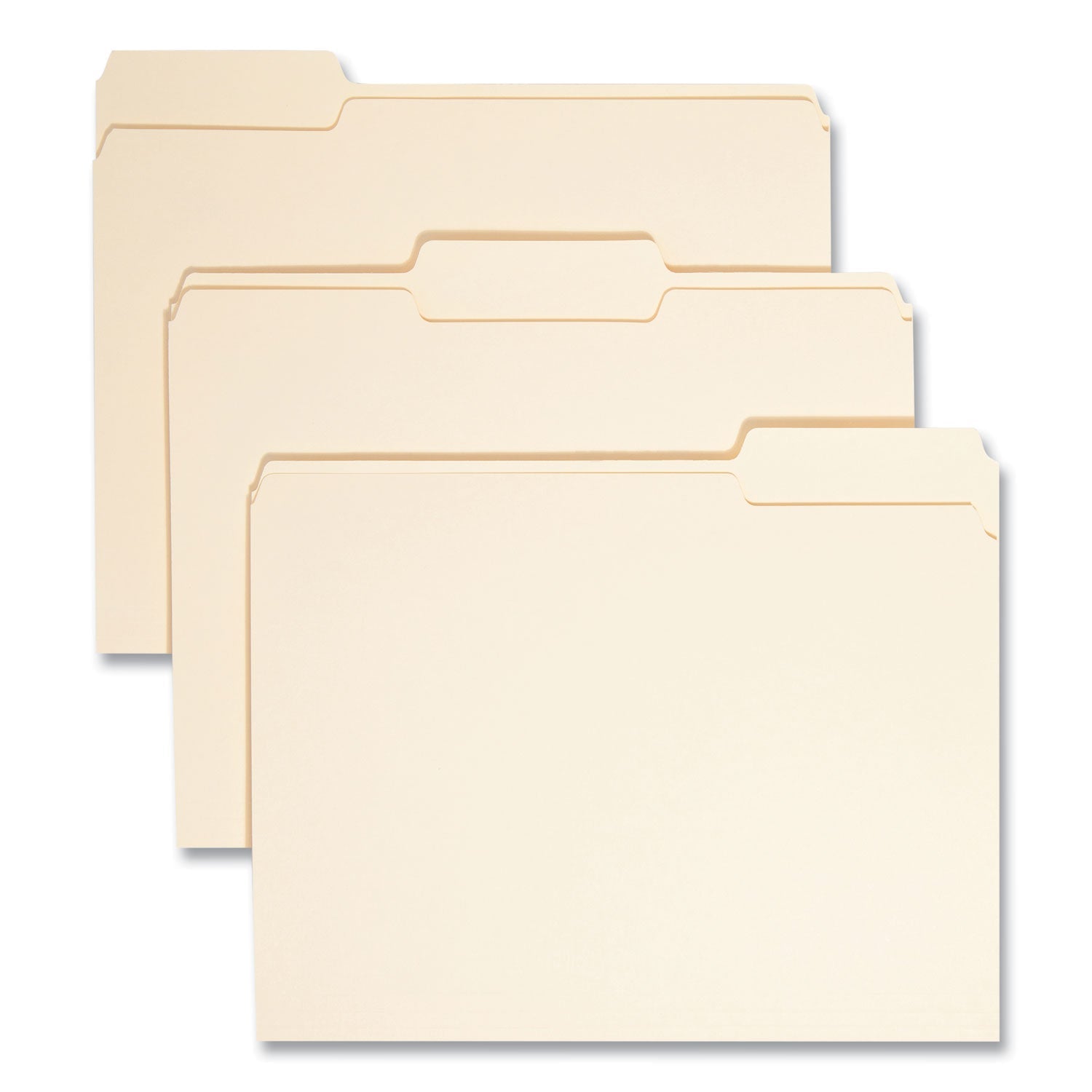 Smead Manila File Folders, 1/3-Cut Tabs: Assorted, Letter Size, 0.75" Expansion, Manila, 100/Box