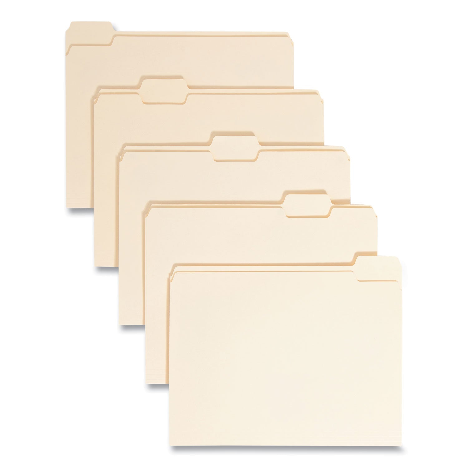 Smead Manila File Folders | 1/5-Cut Assorted