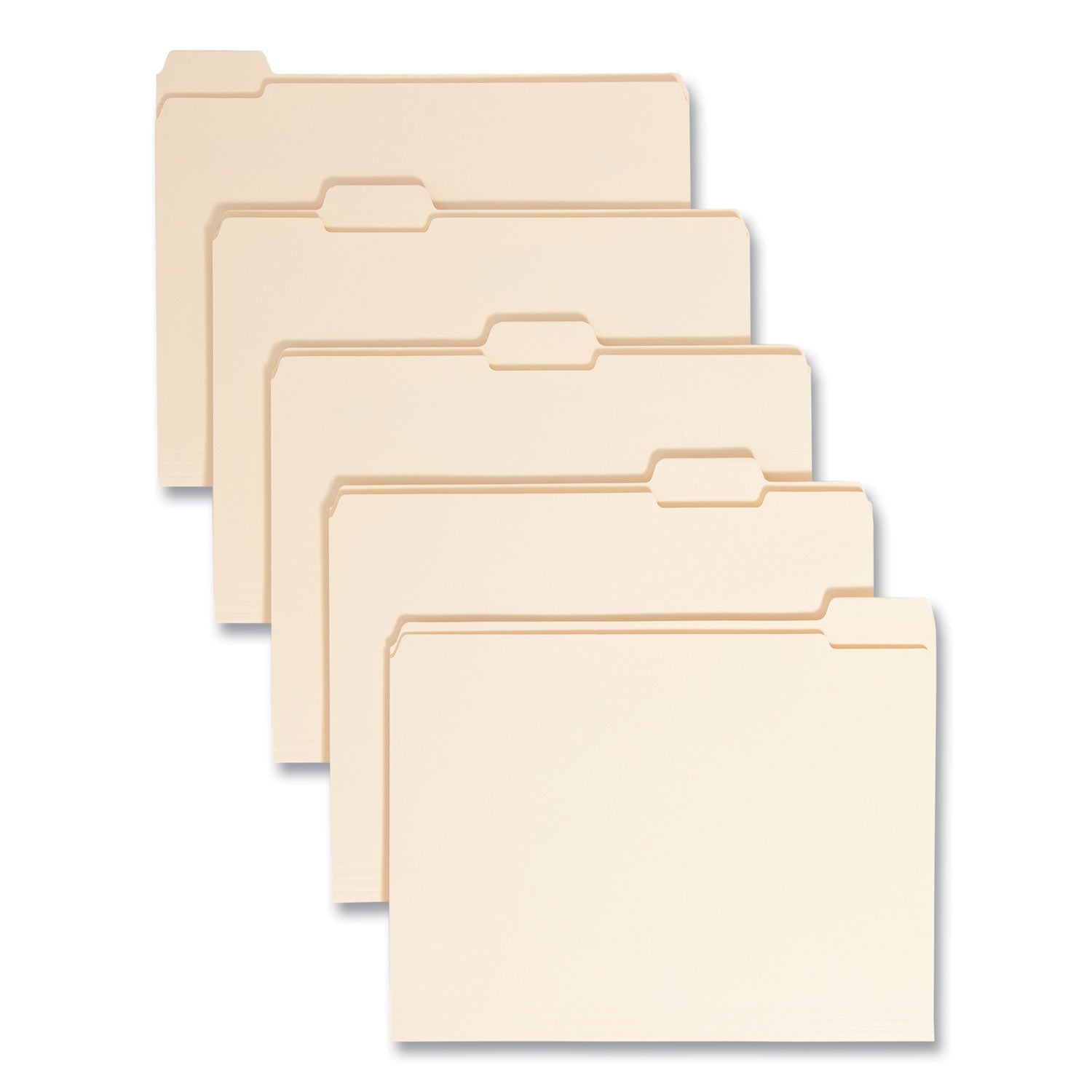 Manila File Folders | Smead Reinforced 1/5-Cut 100/B