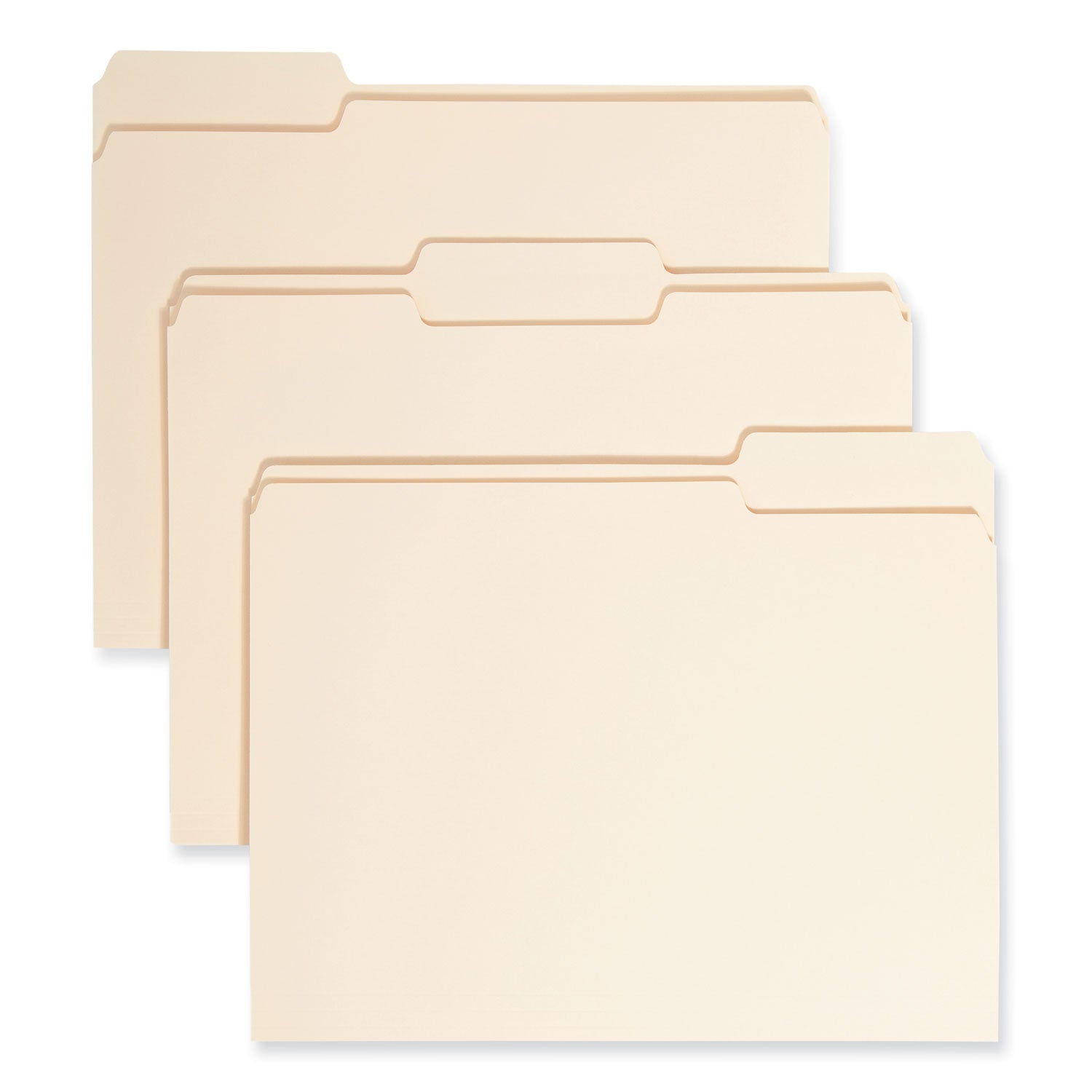 Smead Manila File Folders, 1/3-Cut Tabs: Assorted, Letter Size, 0.75" Expansion, Manila, 24/Pack