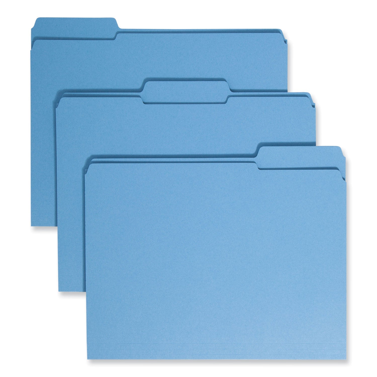 Colored File Folders | Smead Reinforced Blue 100/Box