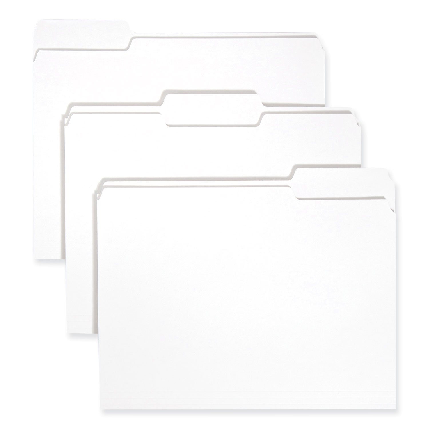Smead Colored File Folders, 1/3-Cut Tabs: Assorted, Letter Size, 0.75" Expansion, White, 100/Box
