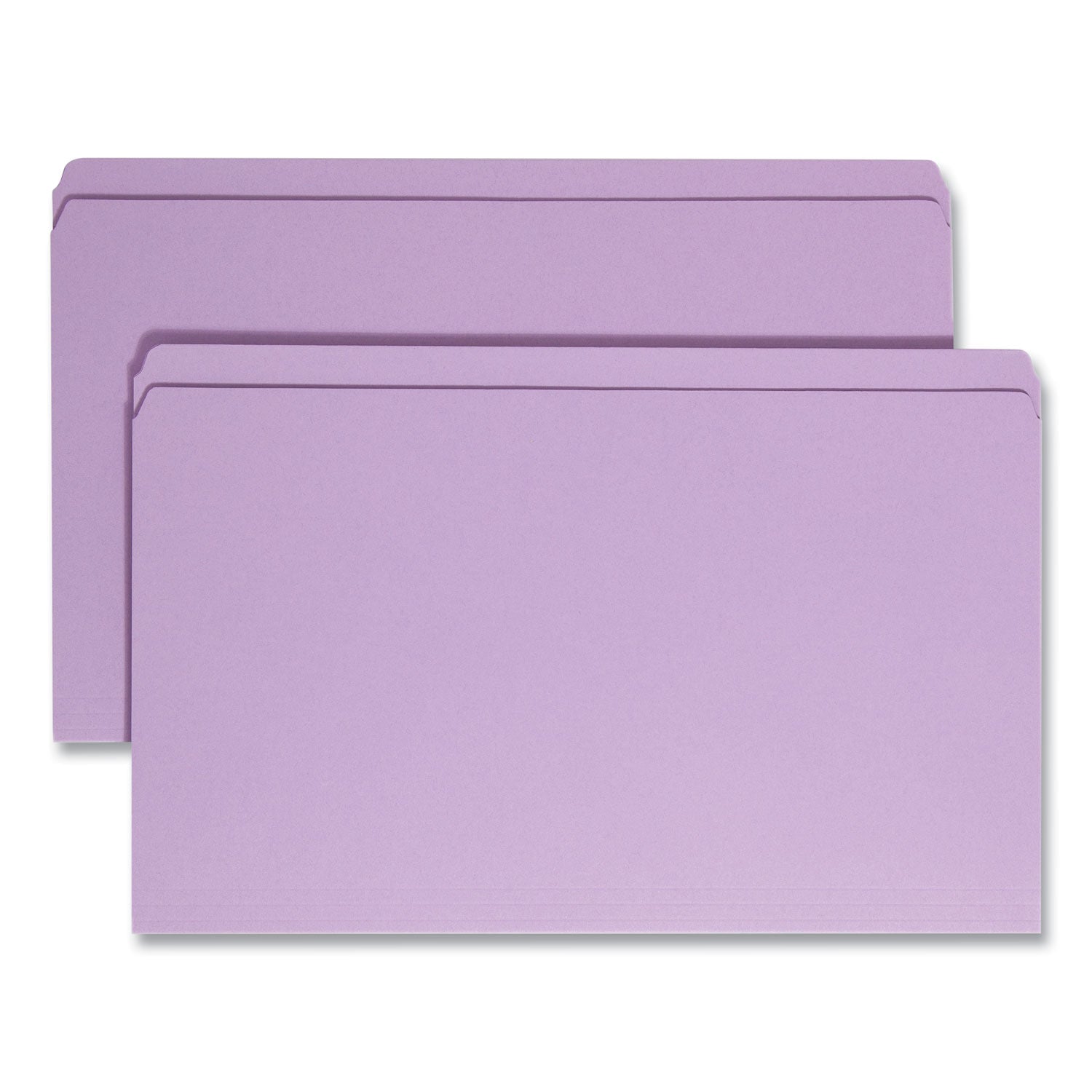 Smead Reinforced Top Tab Colored File Folders, Straight Tabs, Legal Size, 0.75" Expansion, Lavender, 100/Box - Bloom Skins