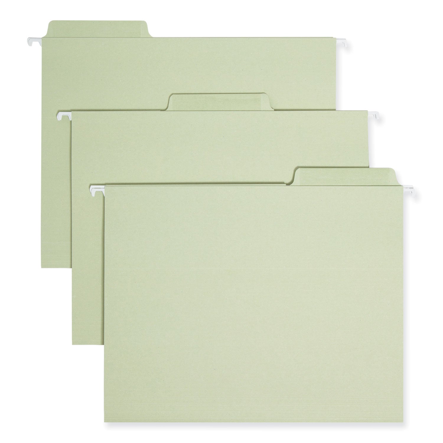 Smead Erasable FasTab Hanging Folders, Letter Size, 1/3-Cut Tabs, Moss, 20/Box