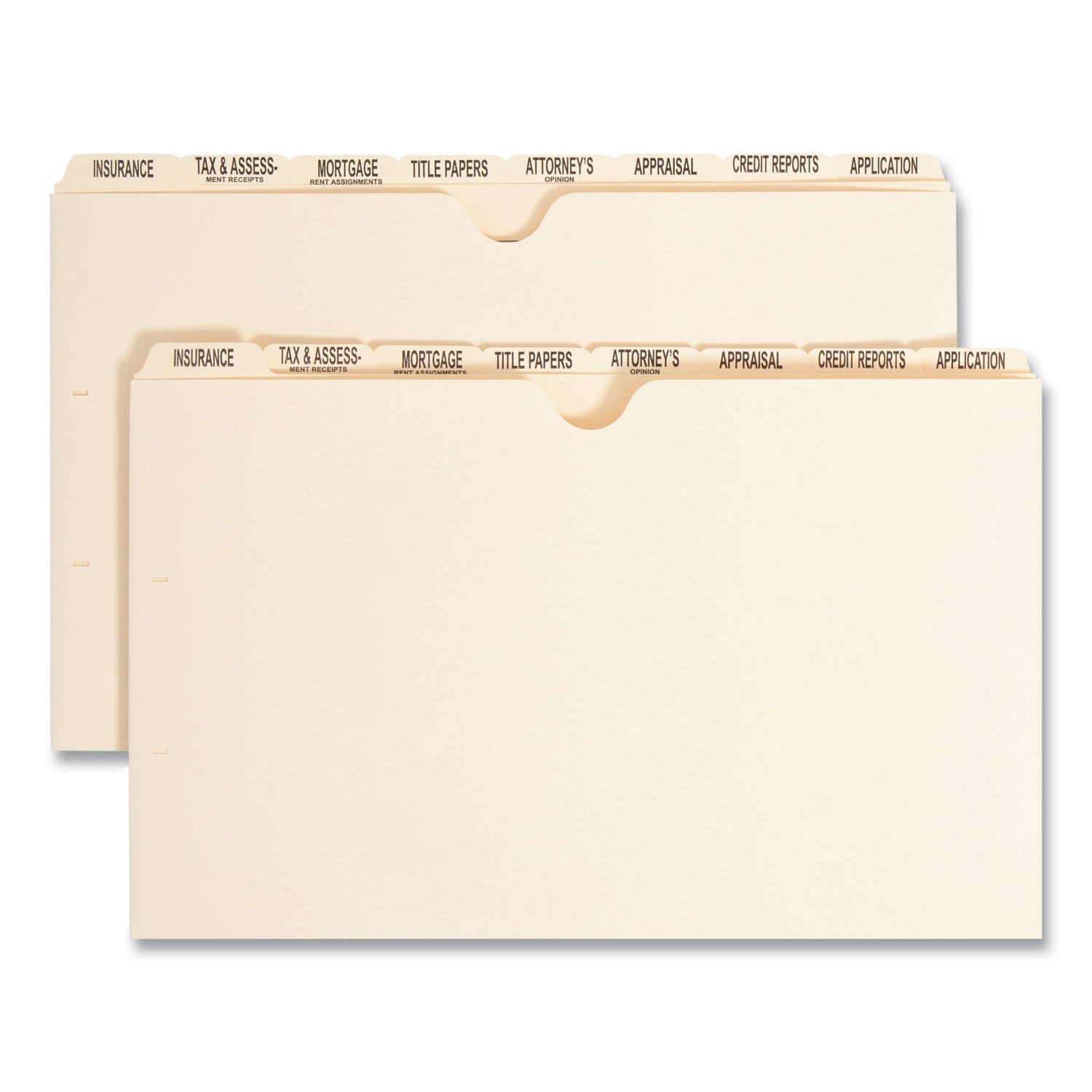Mortgage File Dividers | Smead | 8-Tab Sets