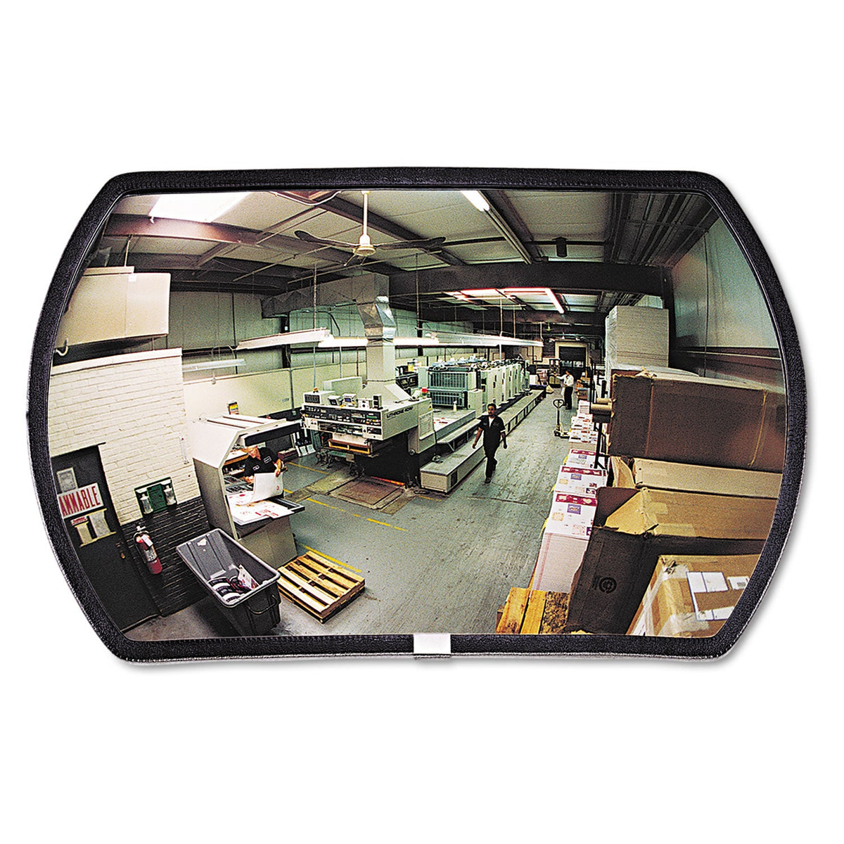 See All® 160 degree Convex Security Mirror, Round Rectangular, 18"w x 12"h