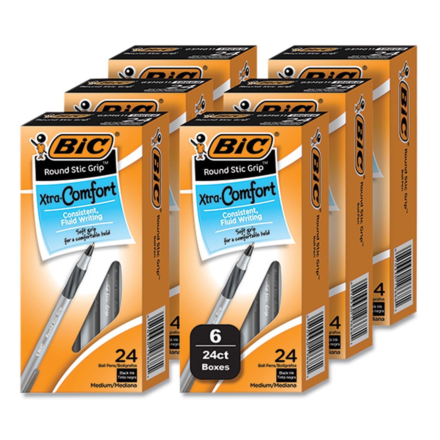 Round Stic Grip Xtra Comfort Ballpoint Pen | Black