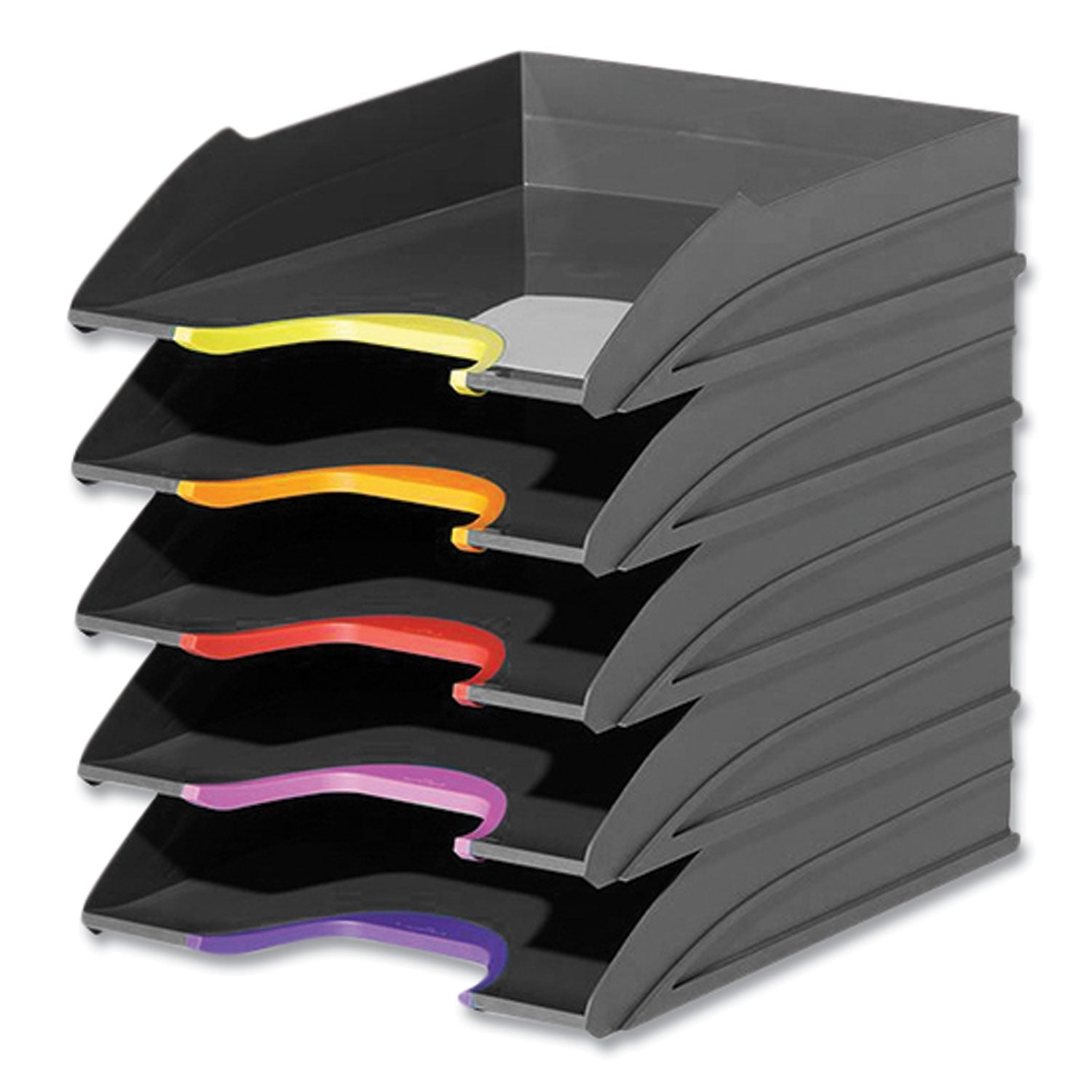 Stackable Plastic Letter Tray | 5-Compartment