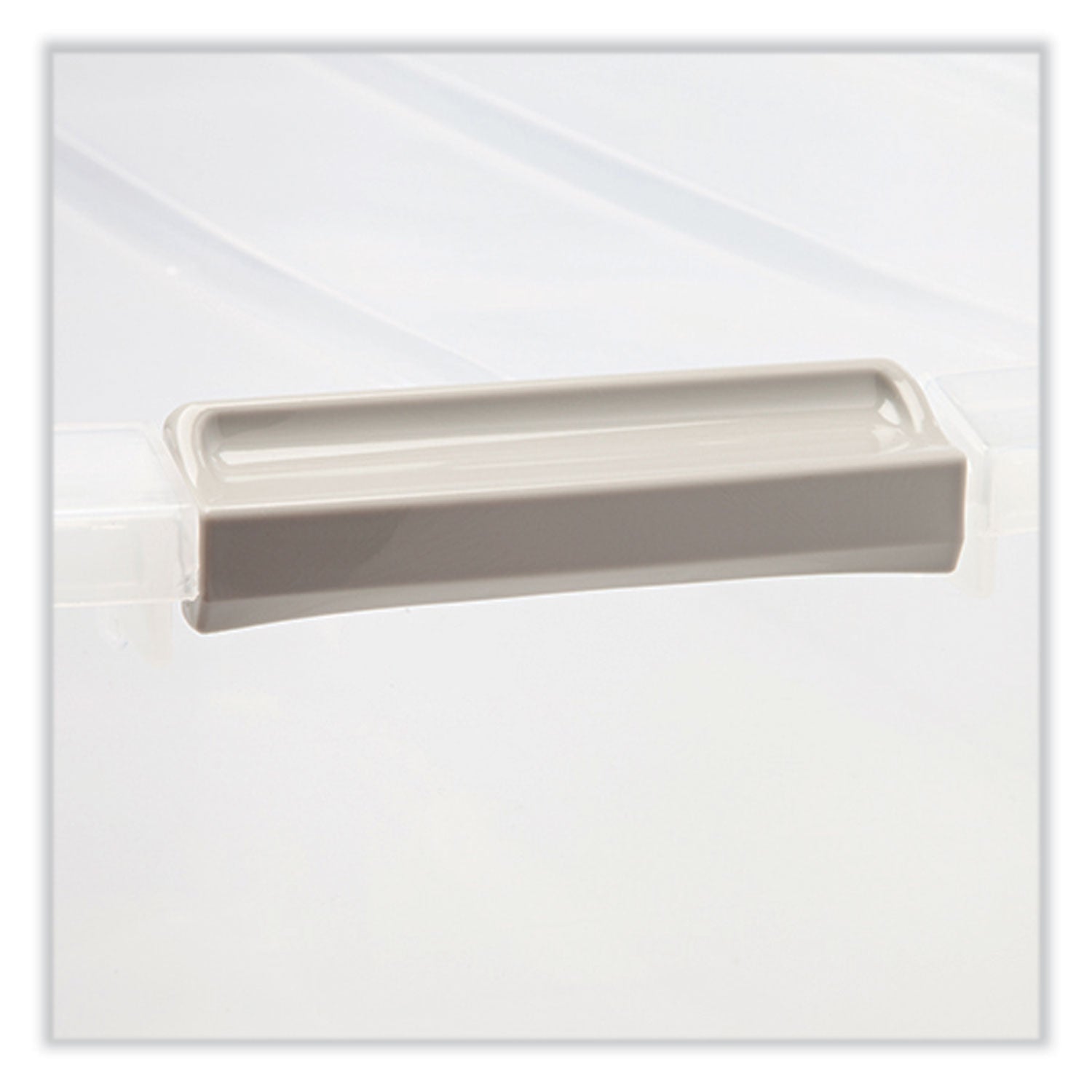 IRIS 50 Qt. Latch Lid Underbed Storage Box, 17.75" x 32.5" x 6.5", Clear