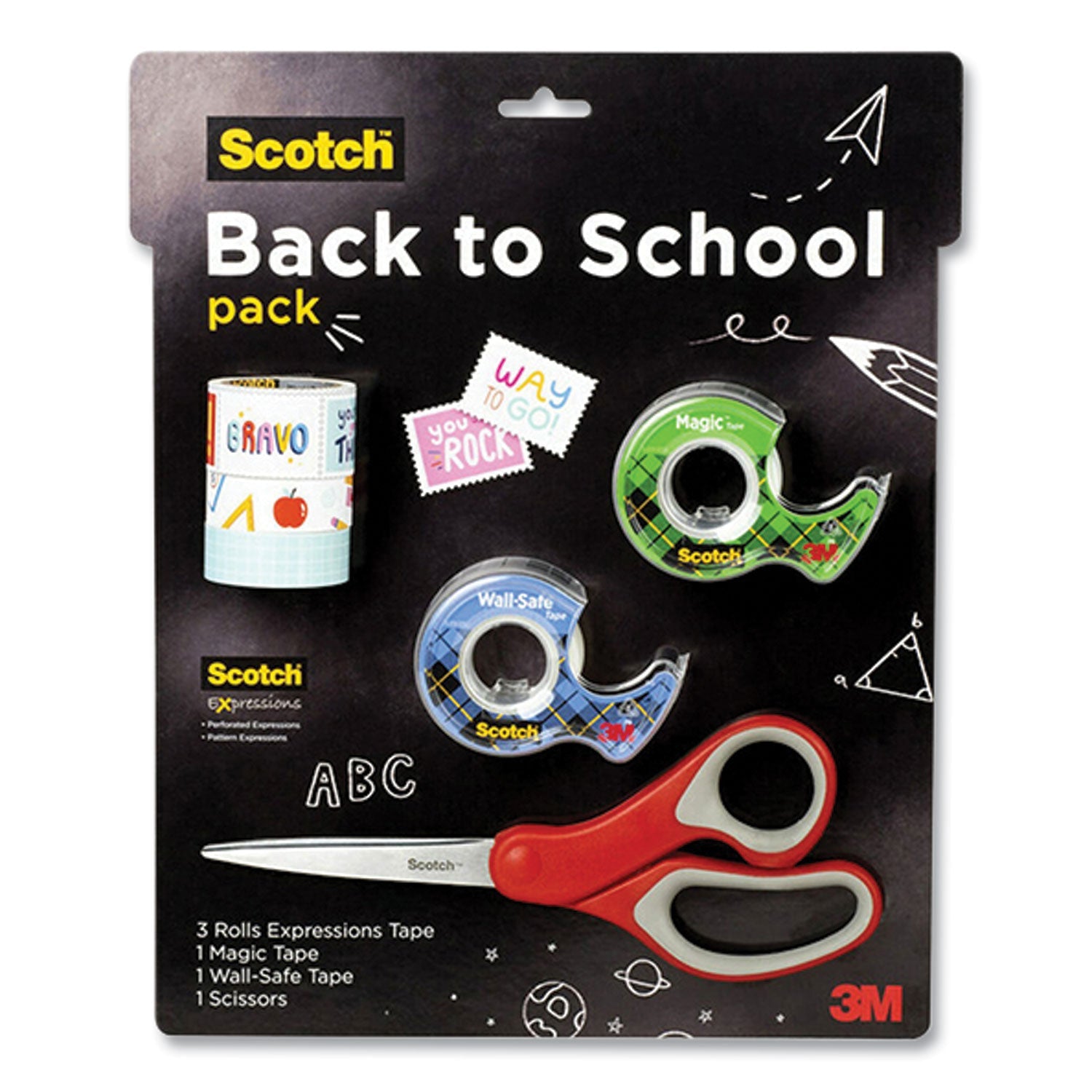 Scotch® Back To School Pack | Tapes & Scissor