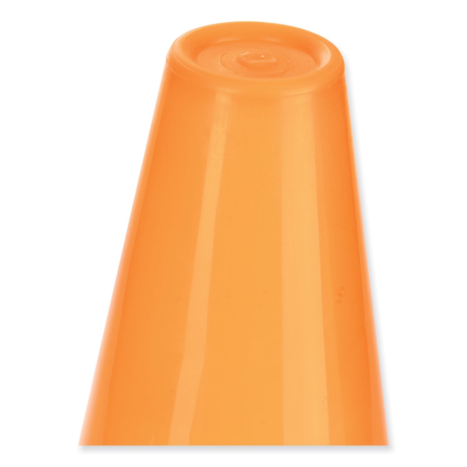 Champion Sports High-Visibility Plastic Cones, 18" Tall, Florescent Orange, 8" x 8" Base - Bloom Skins