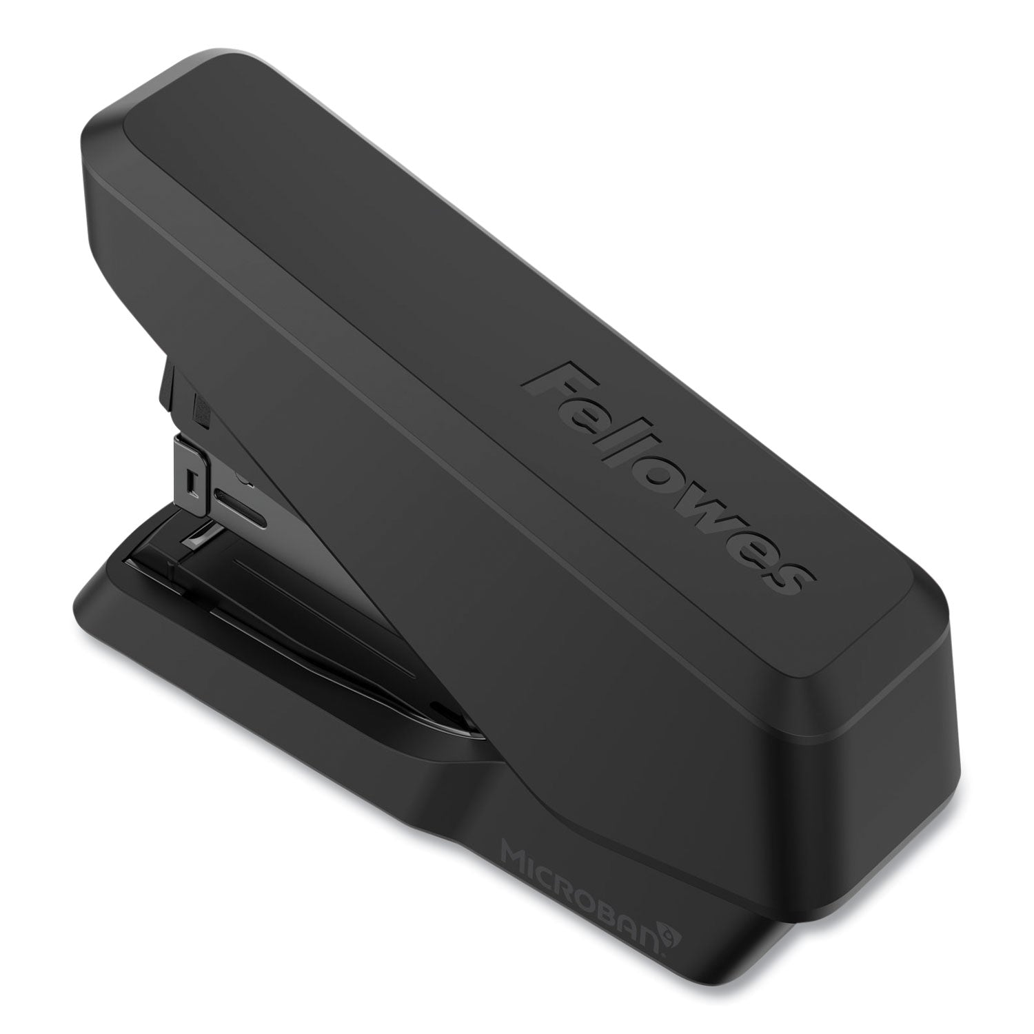 Fellowes® LX860 EasyPress Half Strip Stapler with Antimicrobial Protection, 40-Sheet Capacity, Black