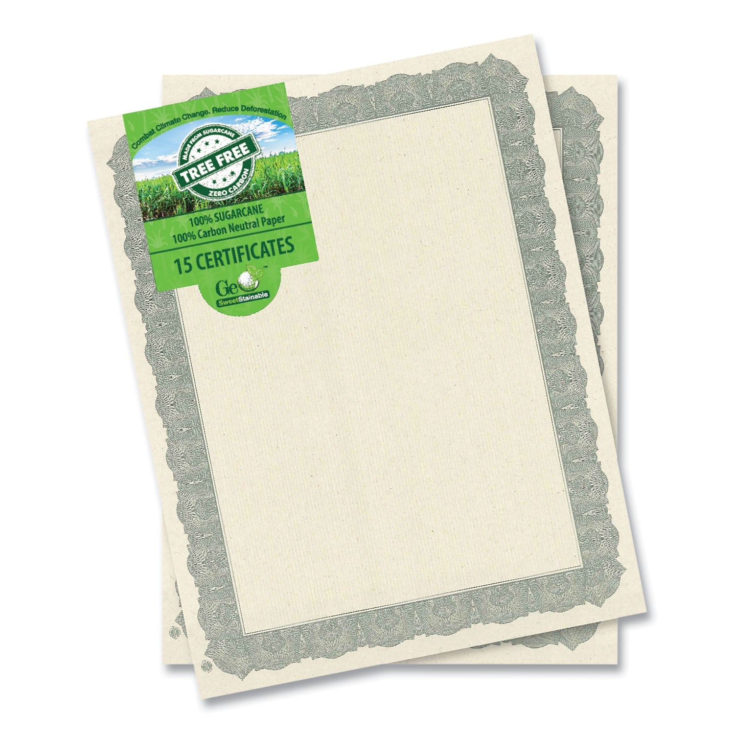 Award Certificates | Silver Braided Border | 15-Pk