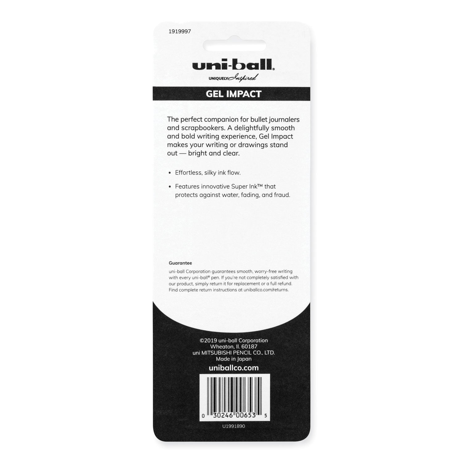 uniball® Signo Impact Gel Pen, Stick, Bold 1 mm, Assorted Metallic Ink and Barrel Colors, 3/Pack