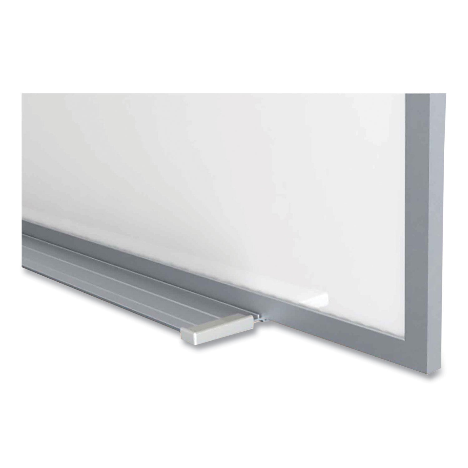 Ghent Magnetic Porcelain Whiteboard with Aluminum Frame, 72.5" x 60.47", White Surface, Satin Aluminum Frame