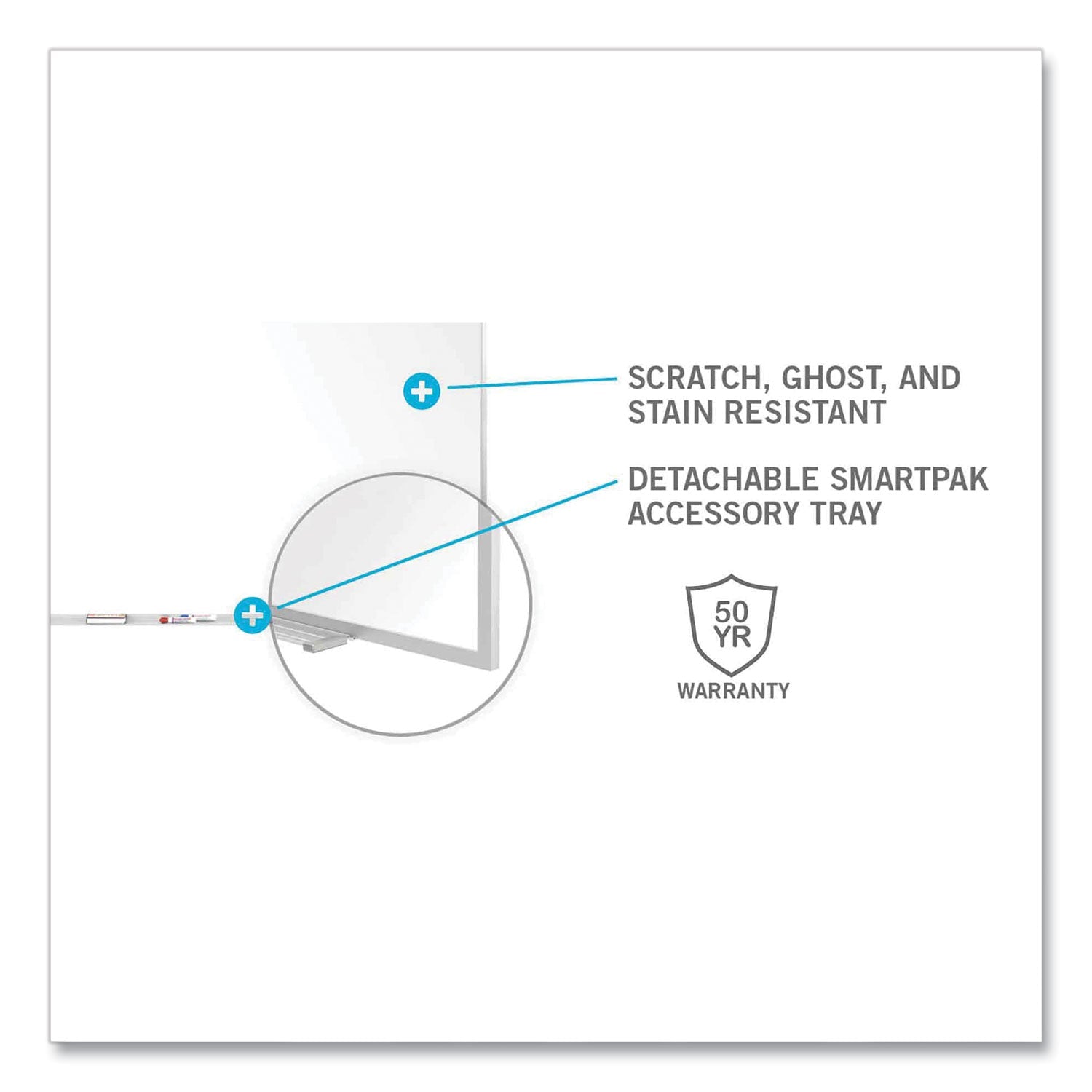 Ghent Magnetic Porcelain Whiteboard with Aluminum Frame, 144.59" x 60.47", White Surface, Satin Aluminum Frame