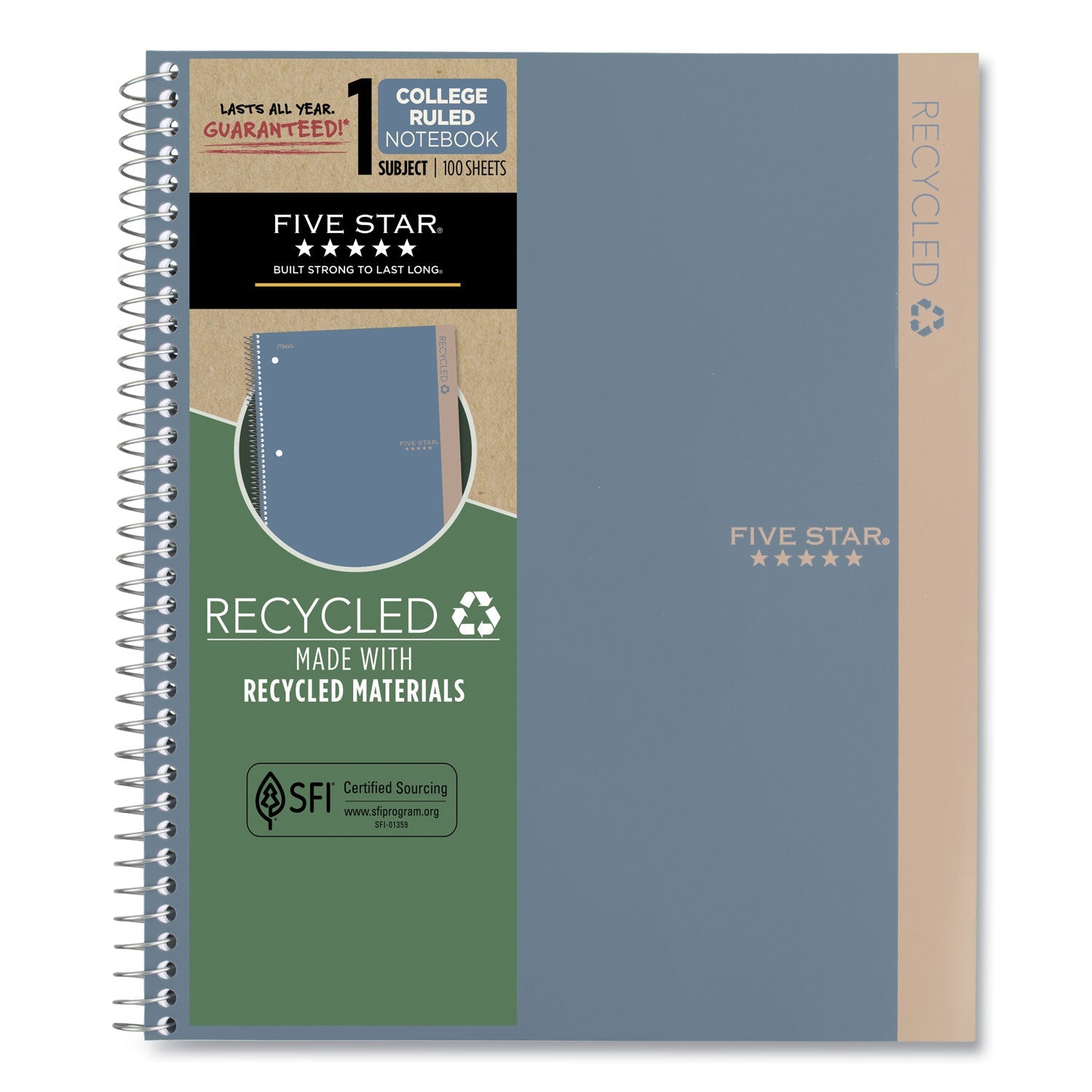 Recycled Notebook | 1-Subject, College Rule
