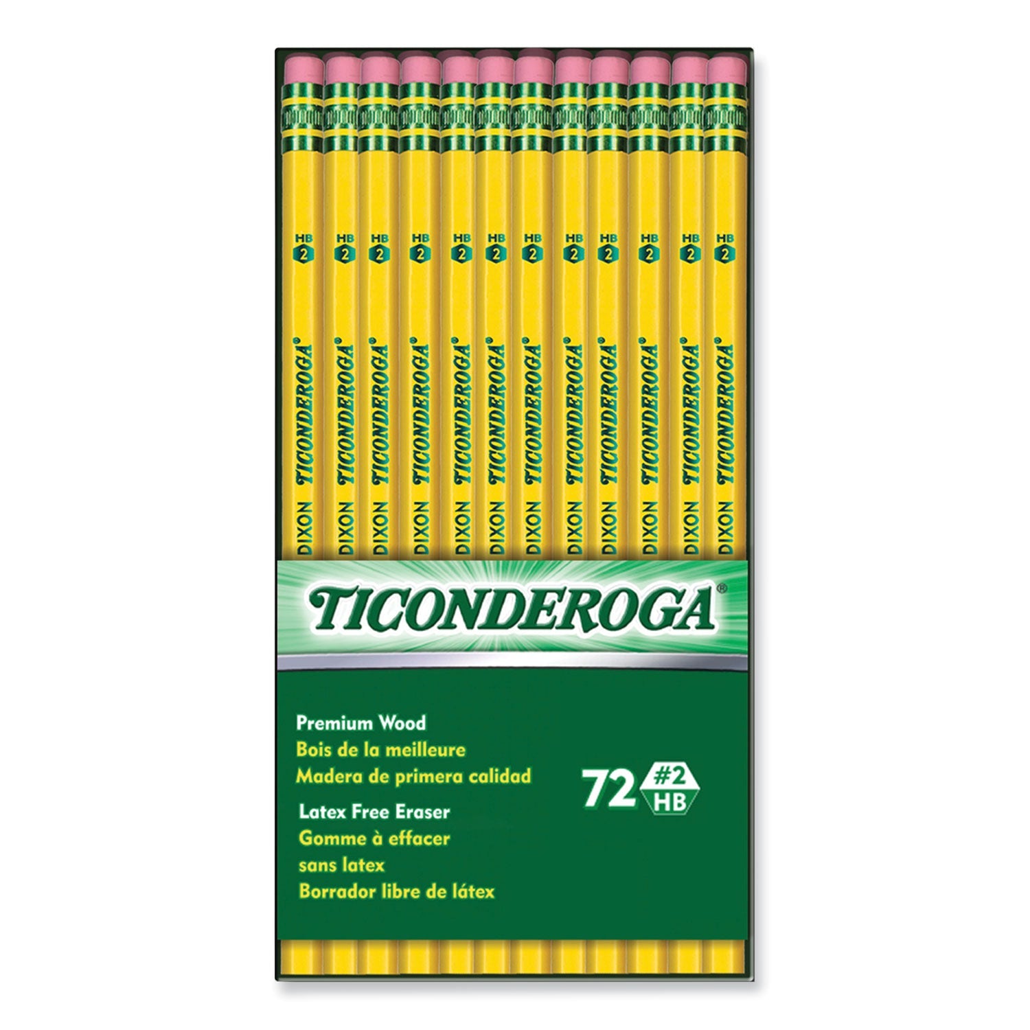 Ticonderoga Pencils | #2 Yellow Barrel 72/Pack