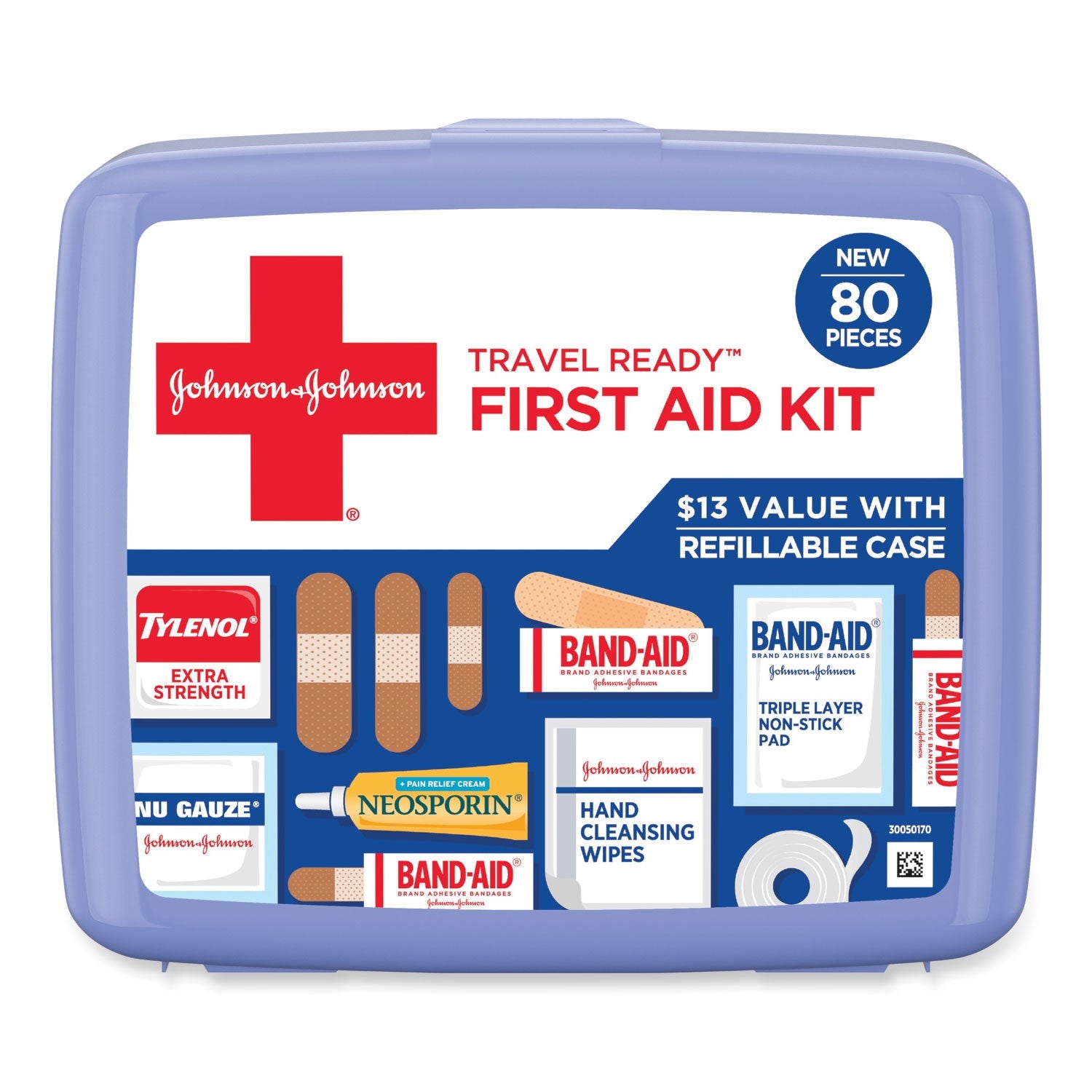 Travel Ready First Aid Kit | 80 Pieces
