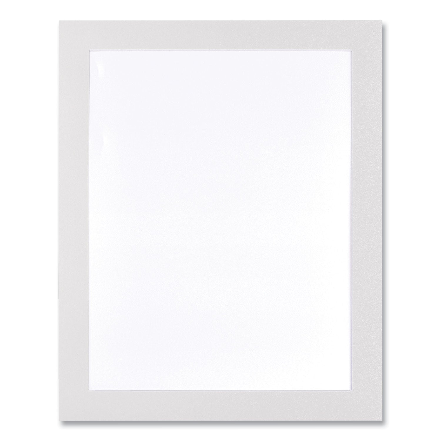 deflecto® Self Adhesive Sign Holders, 8.5 x 11 Insert, Clear with White Border, 2/Pack