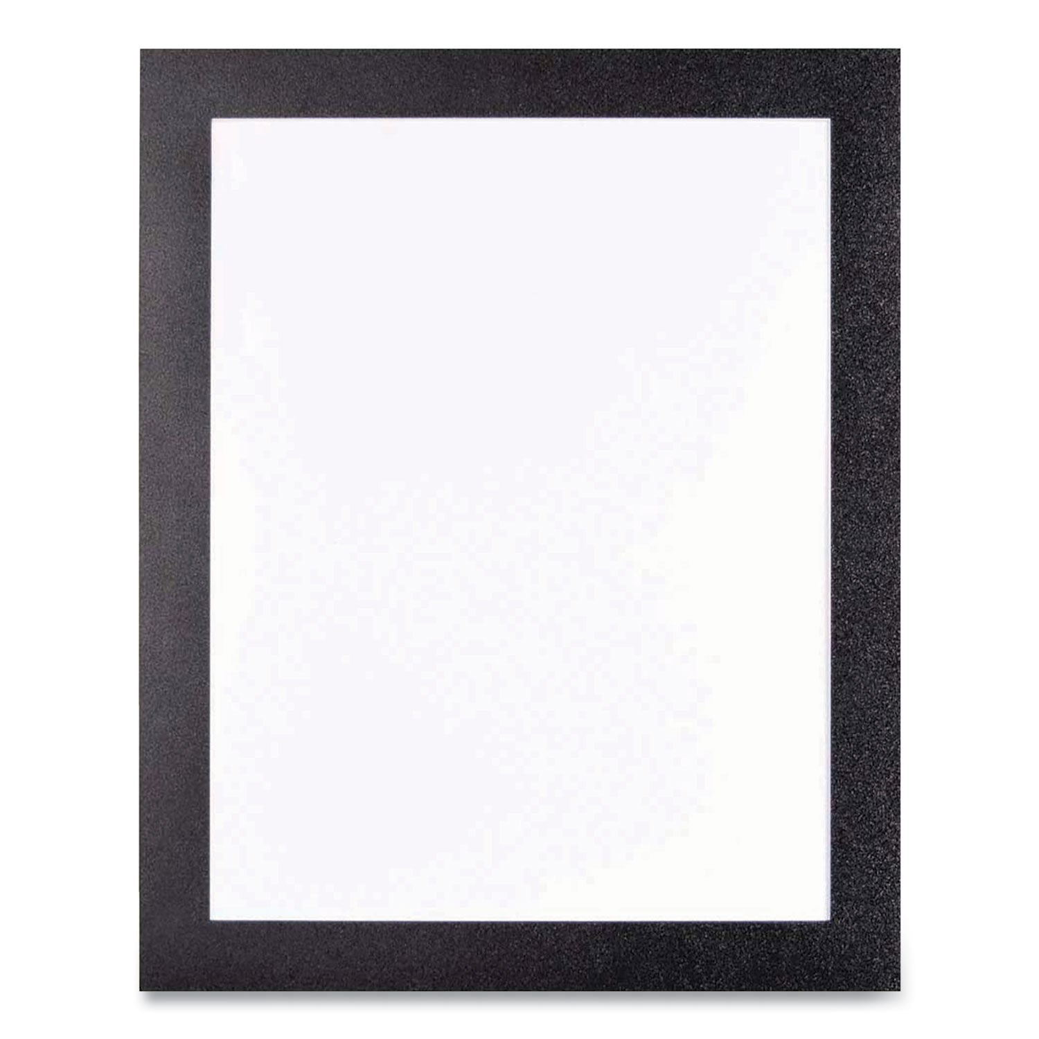 deflecto® Self Adhesive Sign Holders, 8.5 x 11 Insert, Clear with Black Border, 2/Pack