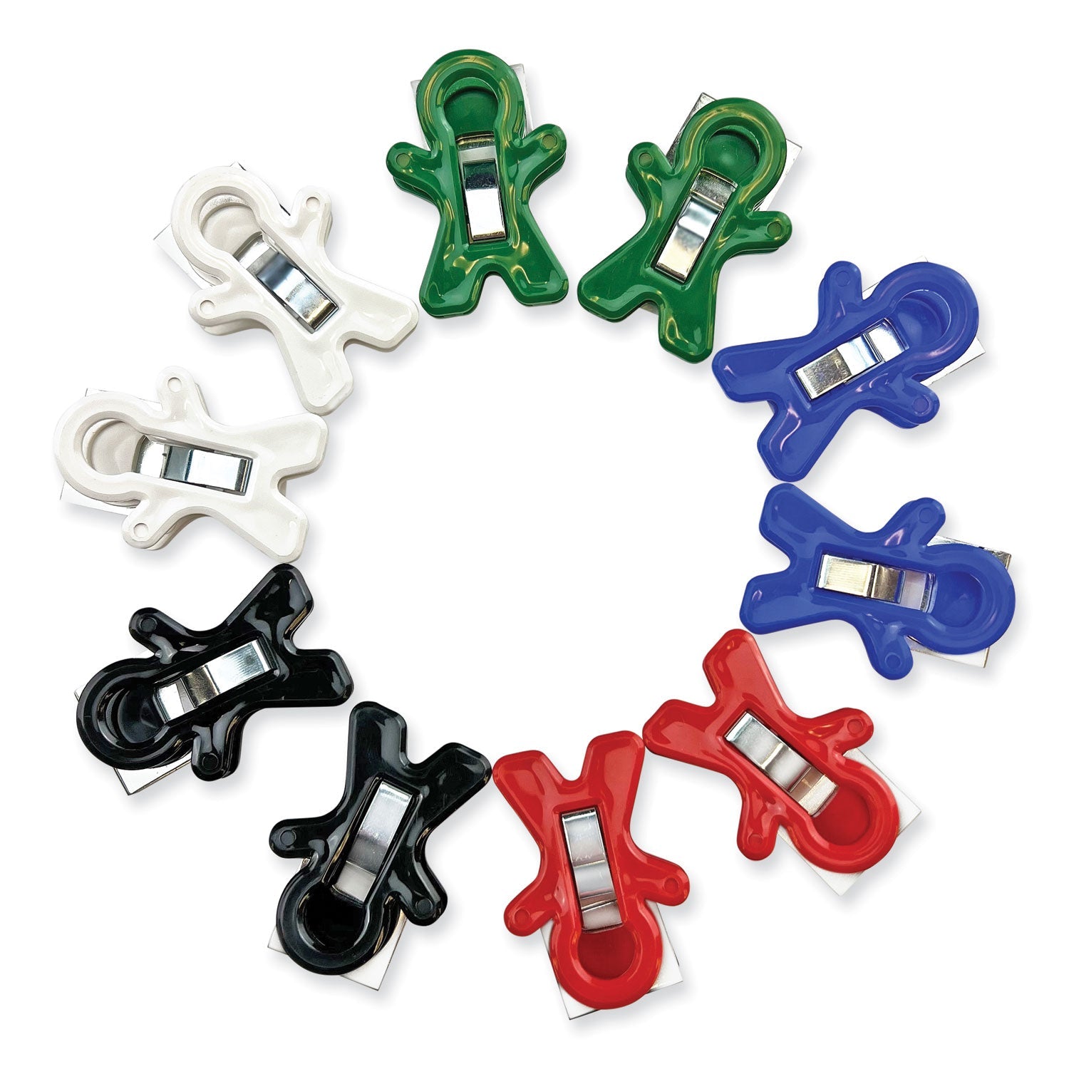 Magnet Man Clip | Assorted Colors, 10/Pack