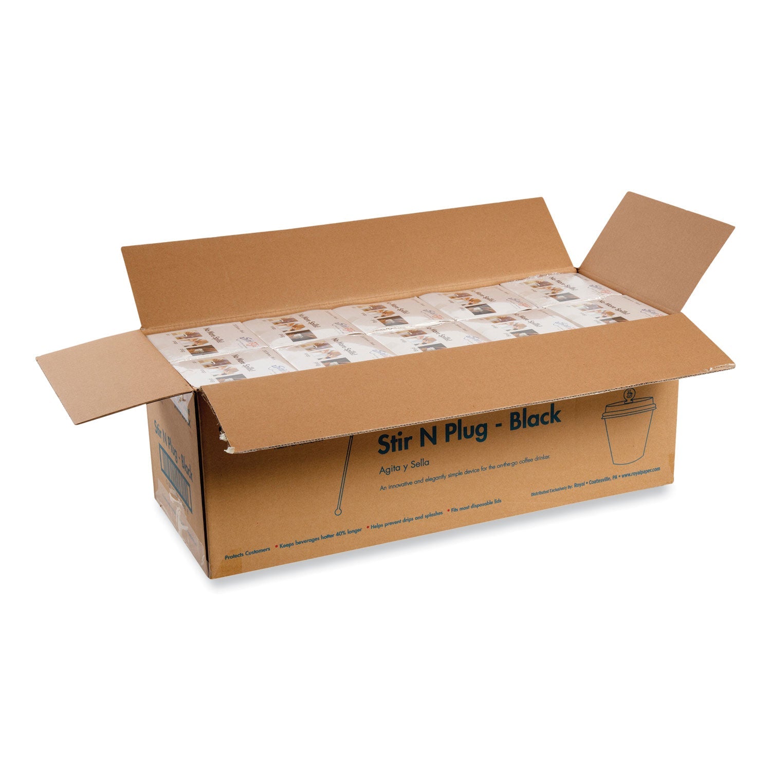 Beverage Plugs | Black | 2000-Count