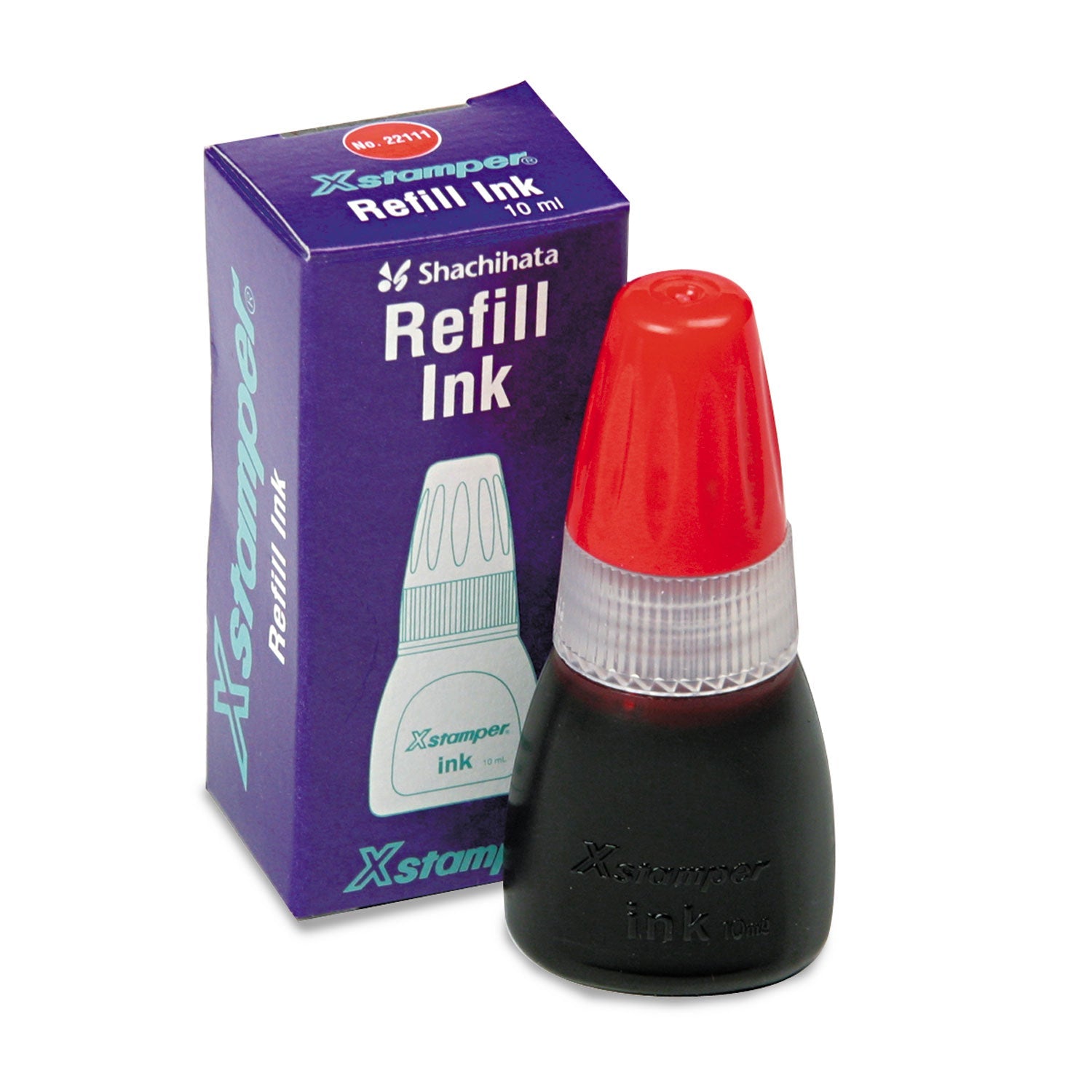 Xstamper® Refill Ink for Xstamper Stamps, 10 mL Bottle, Red