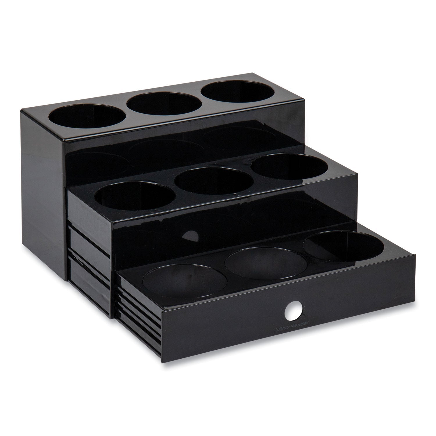 Mind Reader Mind Reader Foundation Collection 9-Compartment Nested Syrup Countertop Bottle Organizer, 12.5 x 5 x 7, Black - Bloom Skins