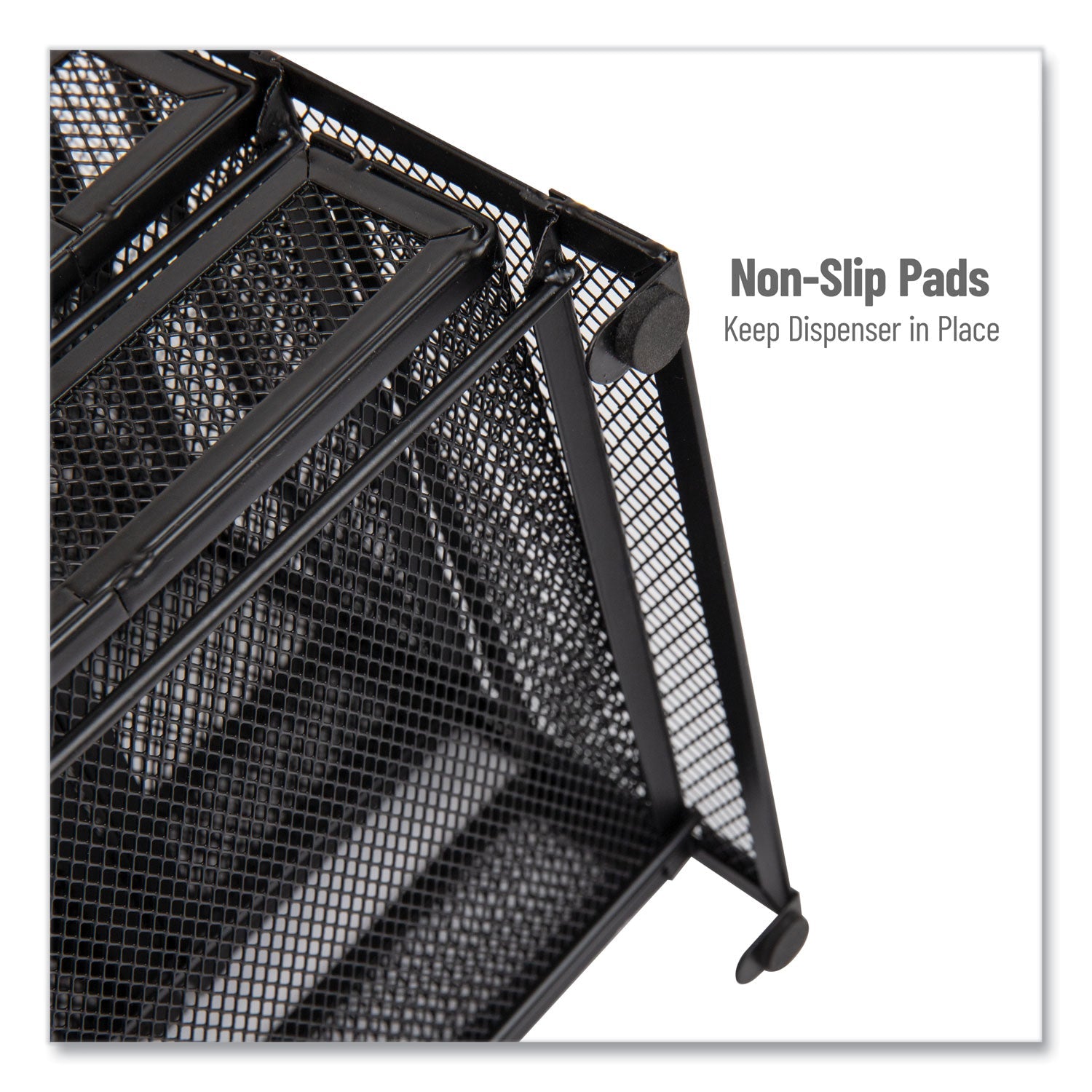 Mind Reader Network Collection 5-Compartment Tea Countertop Organizer, 6.75 x 7 x 10, Black - Bloom Skins