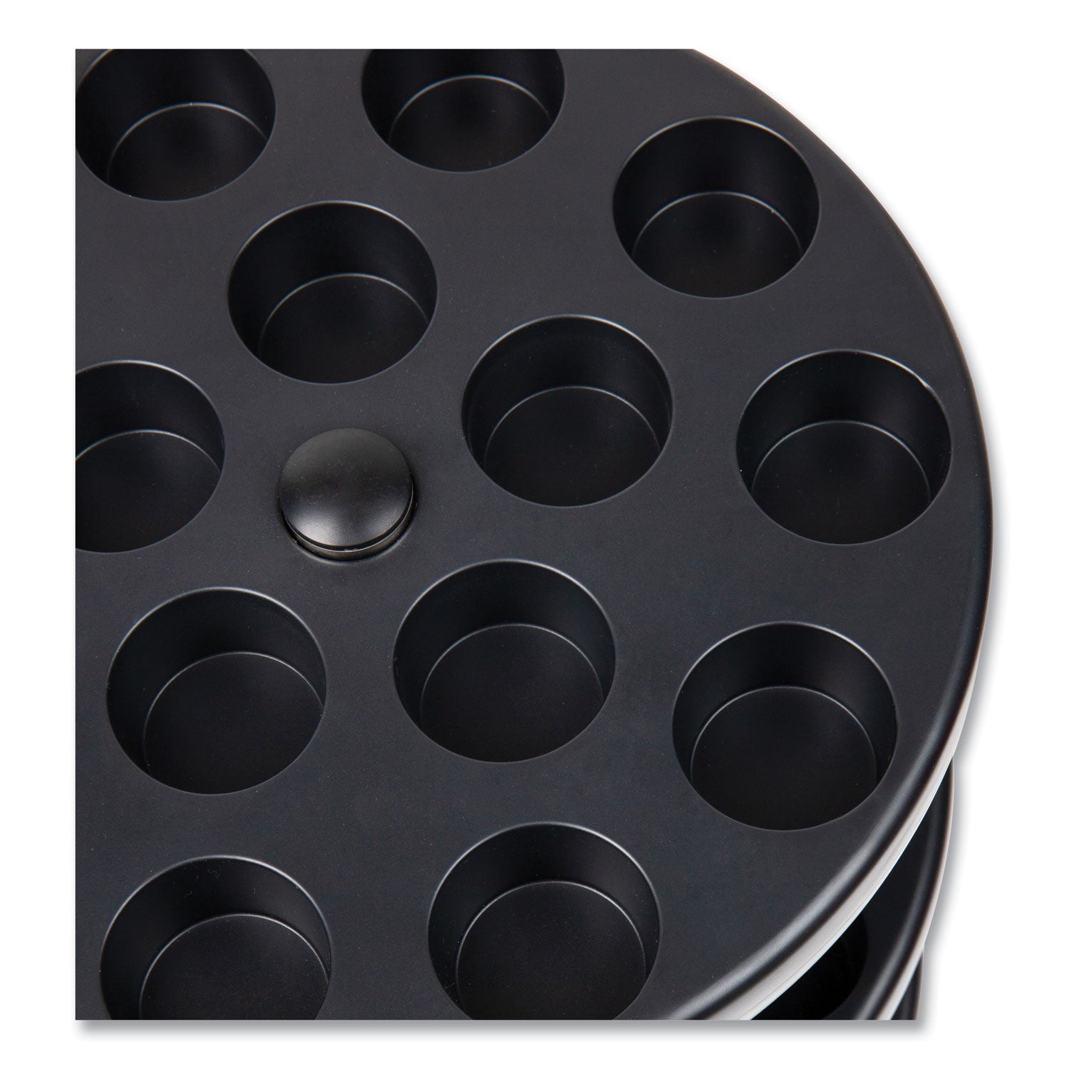 Mind Reader Anchor Collection 3-Tier Single Serve Pod Carousel Countertop Organizer, 9.5 x 9.5 x 11.75, Black - Bloom Skins