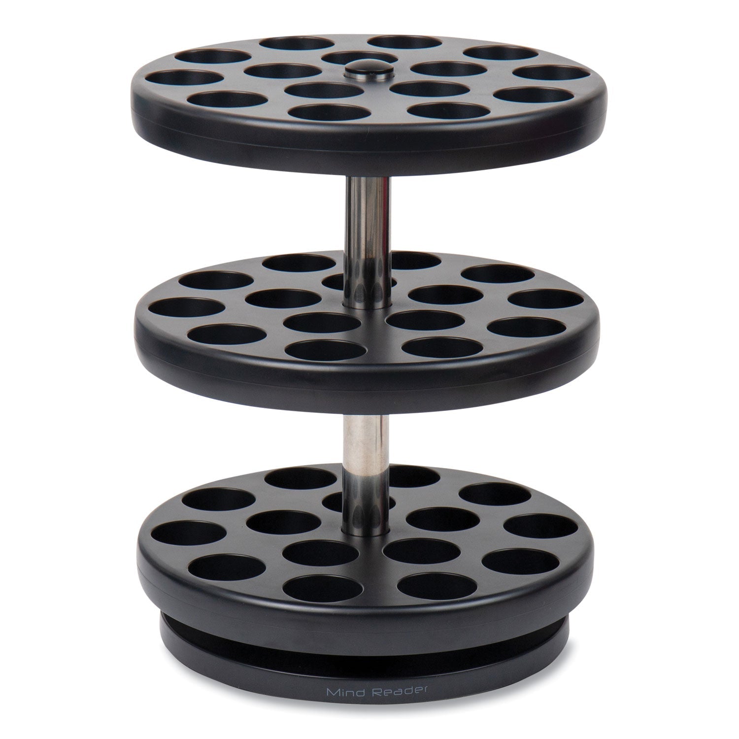 Mind Reader Anchor Collection 3-Tier Single Serve Pod Carousel Countertop Organizer, 9.5 x 9.5 x 11.75, Black - Bloom Skins