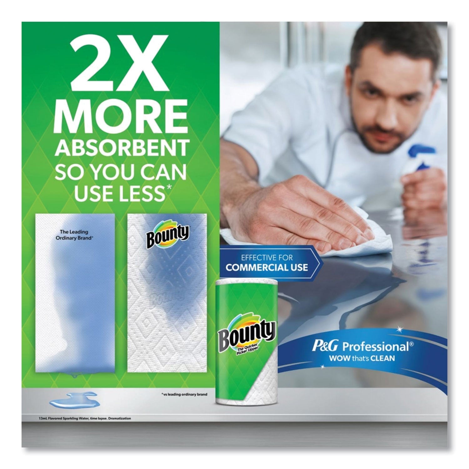 Bounty® Select-a-Size Kitchen Roll Paper Towels, 2-Ply, White, 6 x 11, 135 Sheets/Roll, 8 Triple Rolls/Carton - Bloom Skins