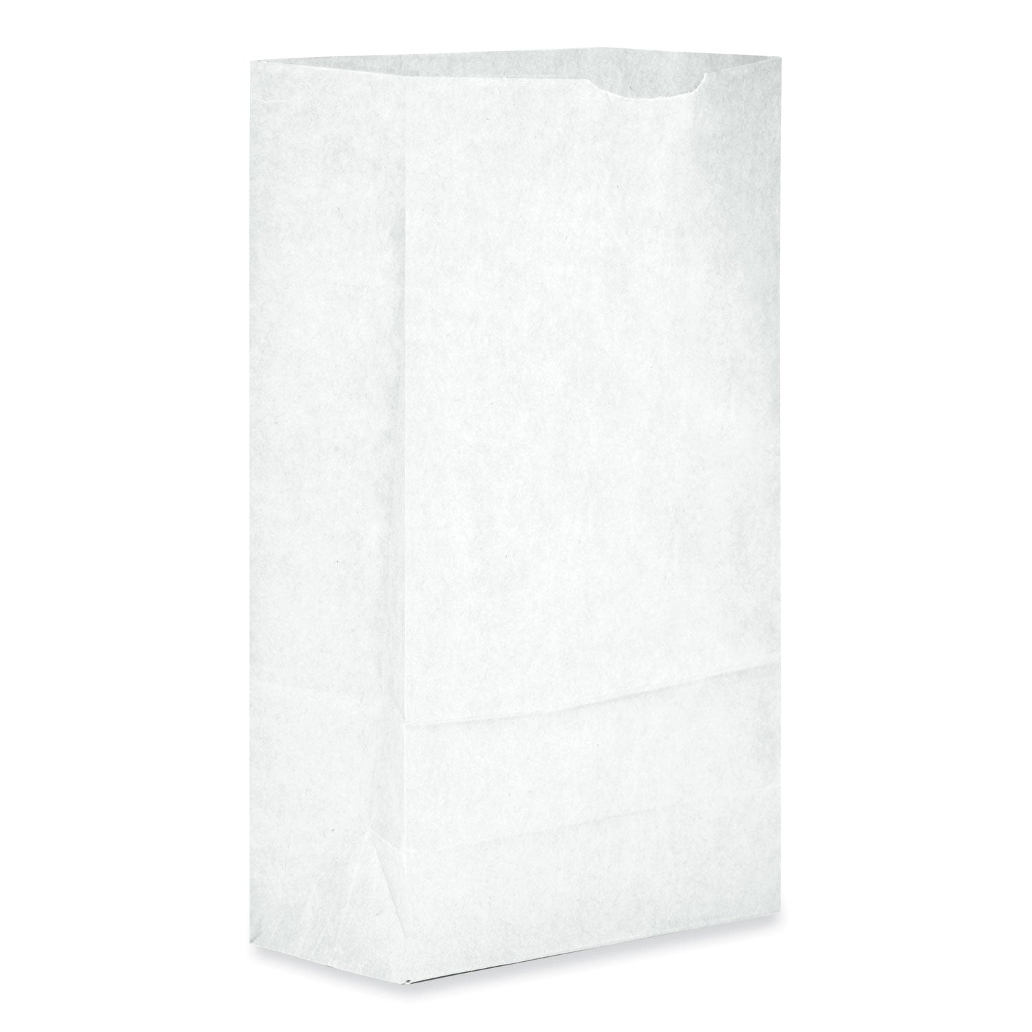 Ross & Wallace Paper Products Grocery Paper Bags, #6 Size, 5.88" x 3.63" x 11", White, 500/Bundle
