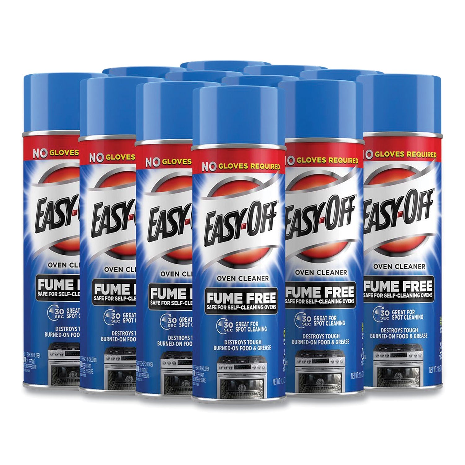 EASY-OFF® Fume-Free Oven Cleaner, Lemon Scent, 14.5 Oz Aerosol Spray