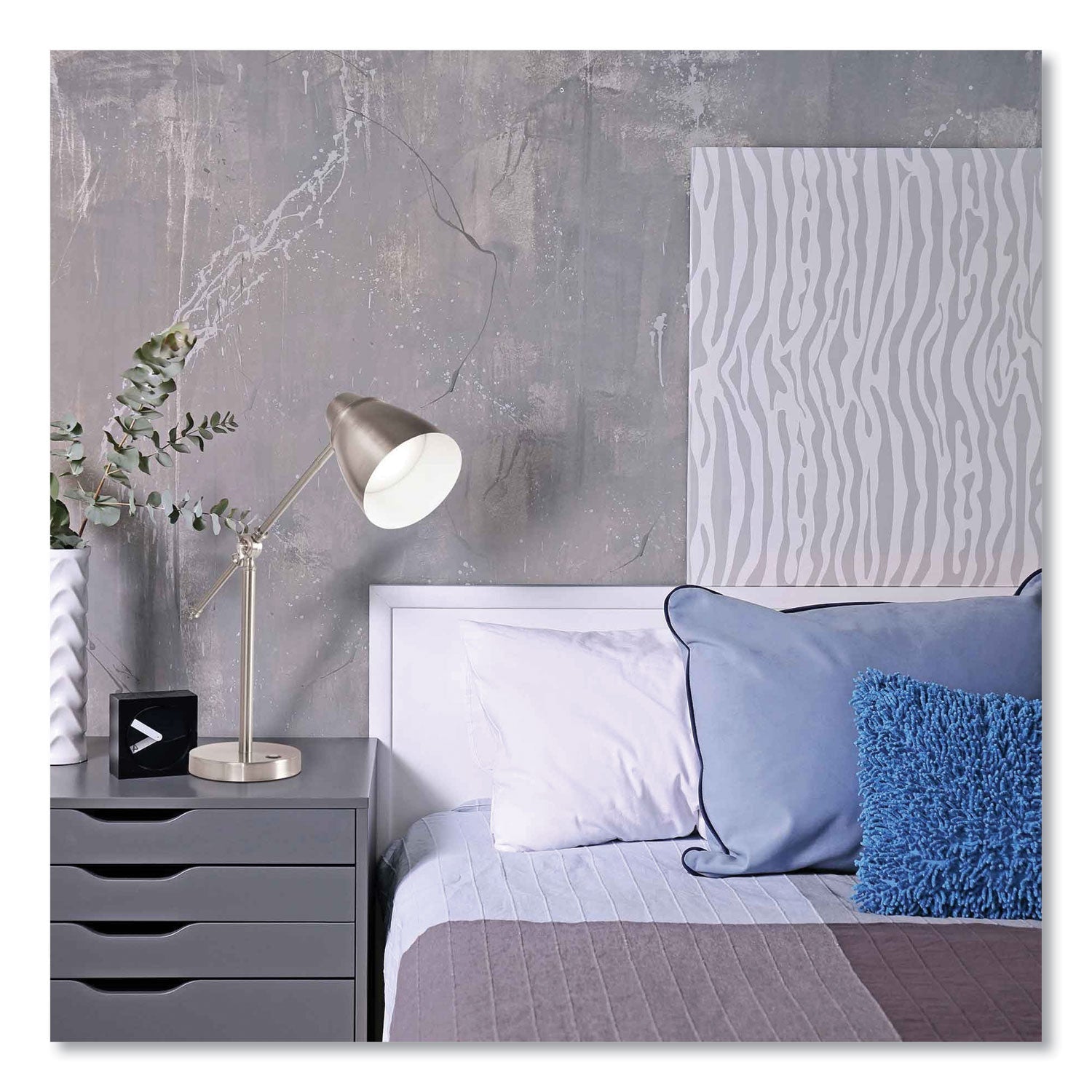 OttLite® Wellness Series Harmonize LED Desk Lamp, 5" to 19" High, Silver - Bloom Skins