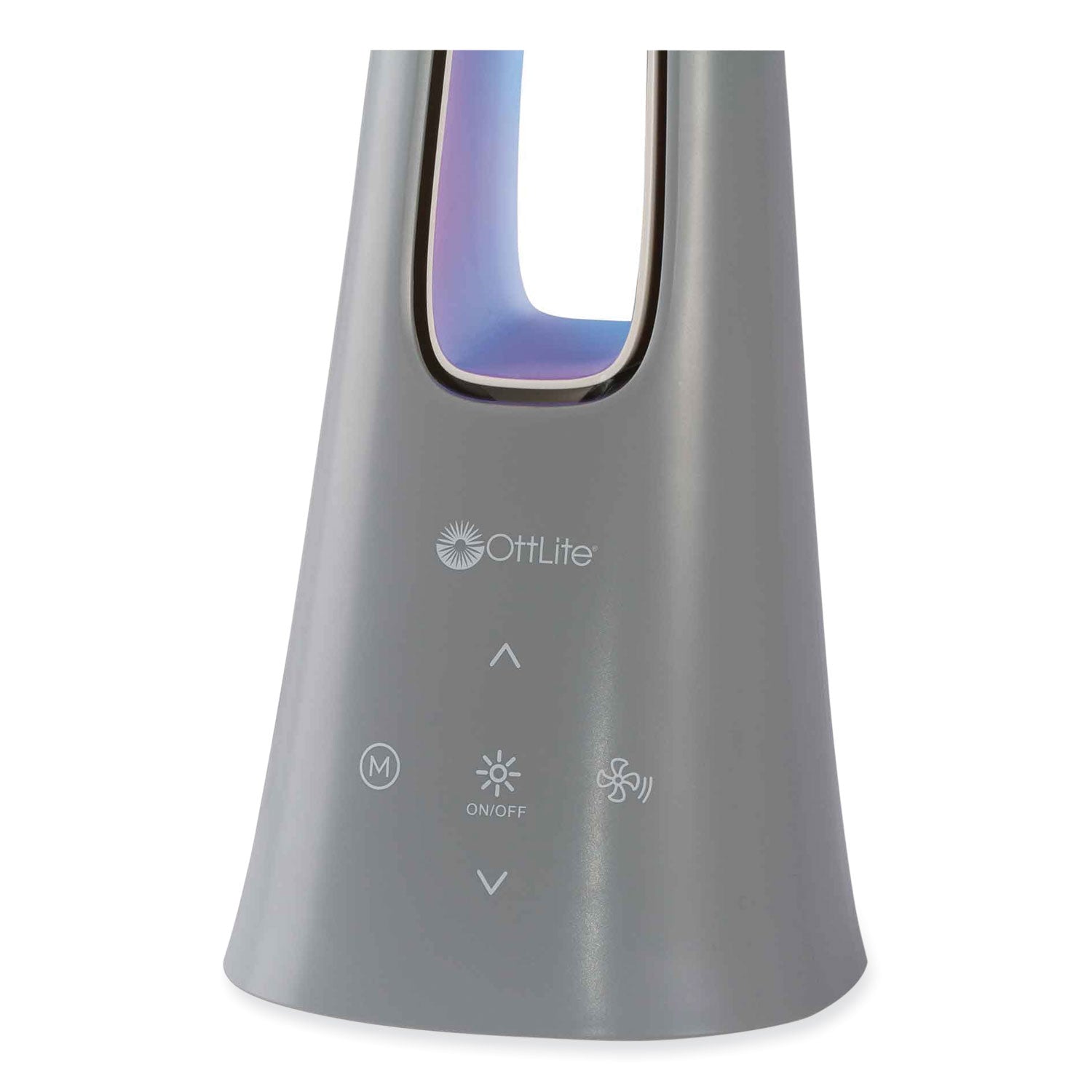 OttLite® Cool Breeze Fan Lamp, 15" to 26.5" High, Gray - Bloom Skins