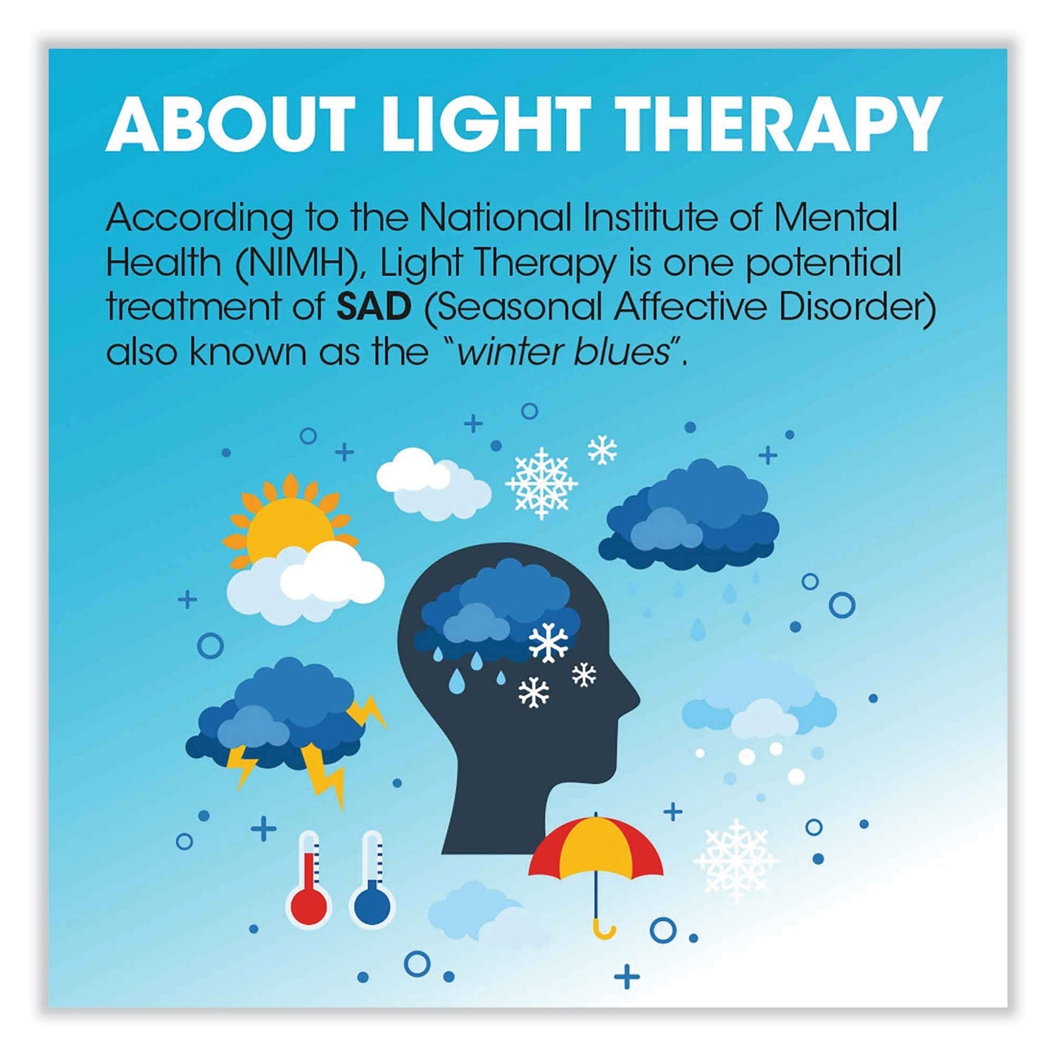 OttLite® Wellness Series ClearSun LED Light Therapy Lamp, 7.88" High, White - Bloom Skins