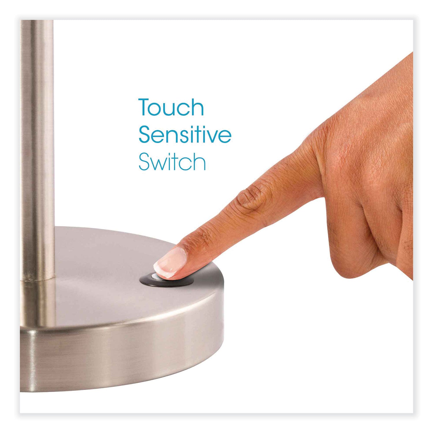 OttLite® Wellness Series Harmonize LED Desk Lamp, 5" to 19" High, Silver - Bloom Skins