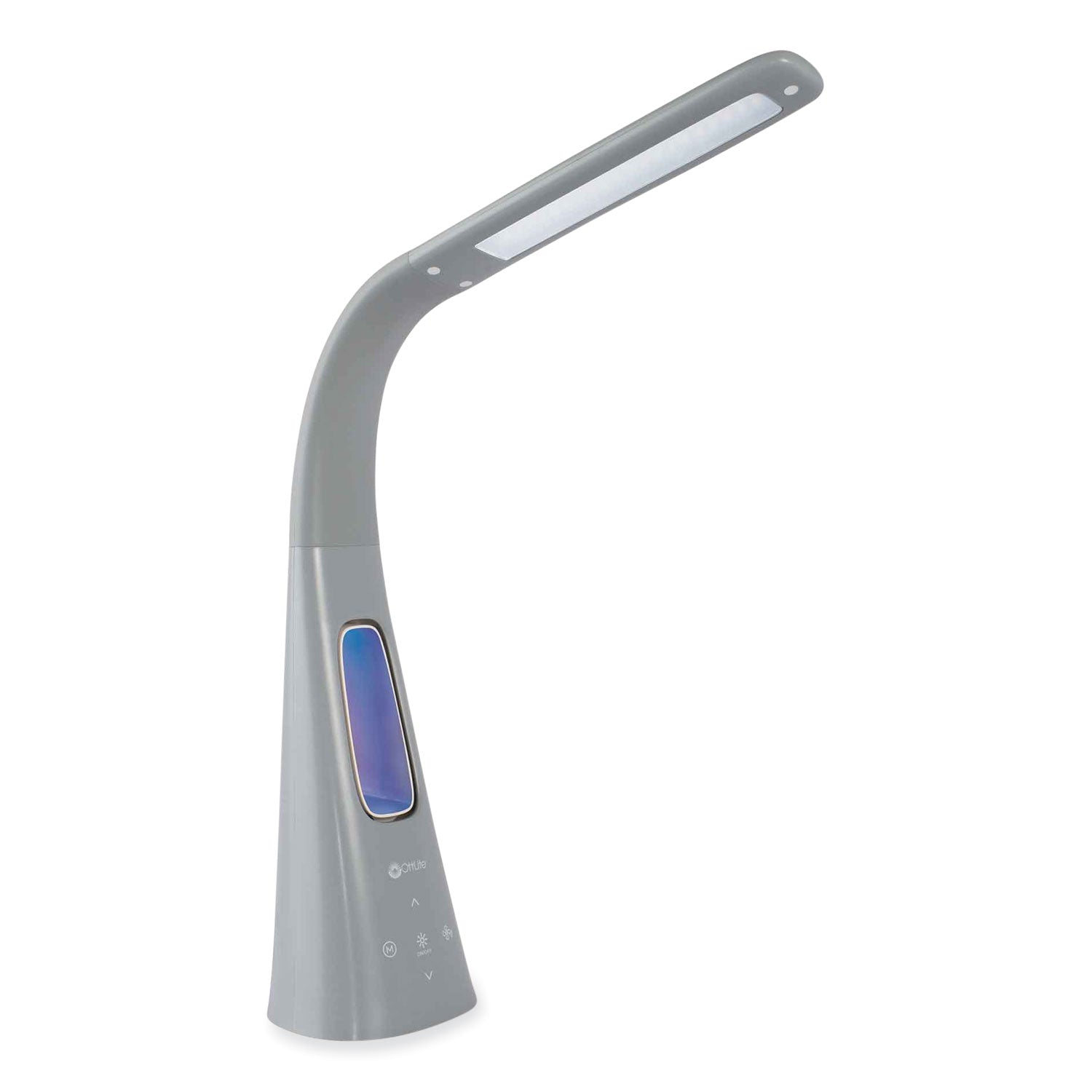 OttLite® Cool Breeze Fan Lamp, 15" to 26.5" High, Gray - Bloom Skins