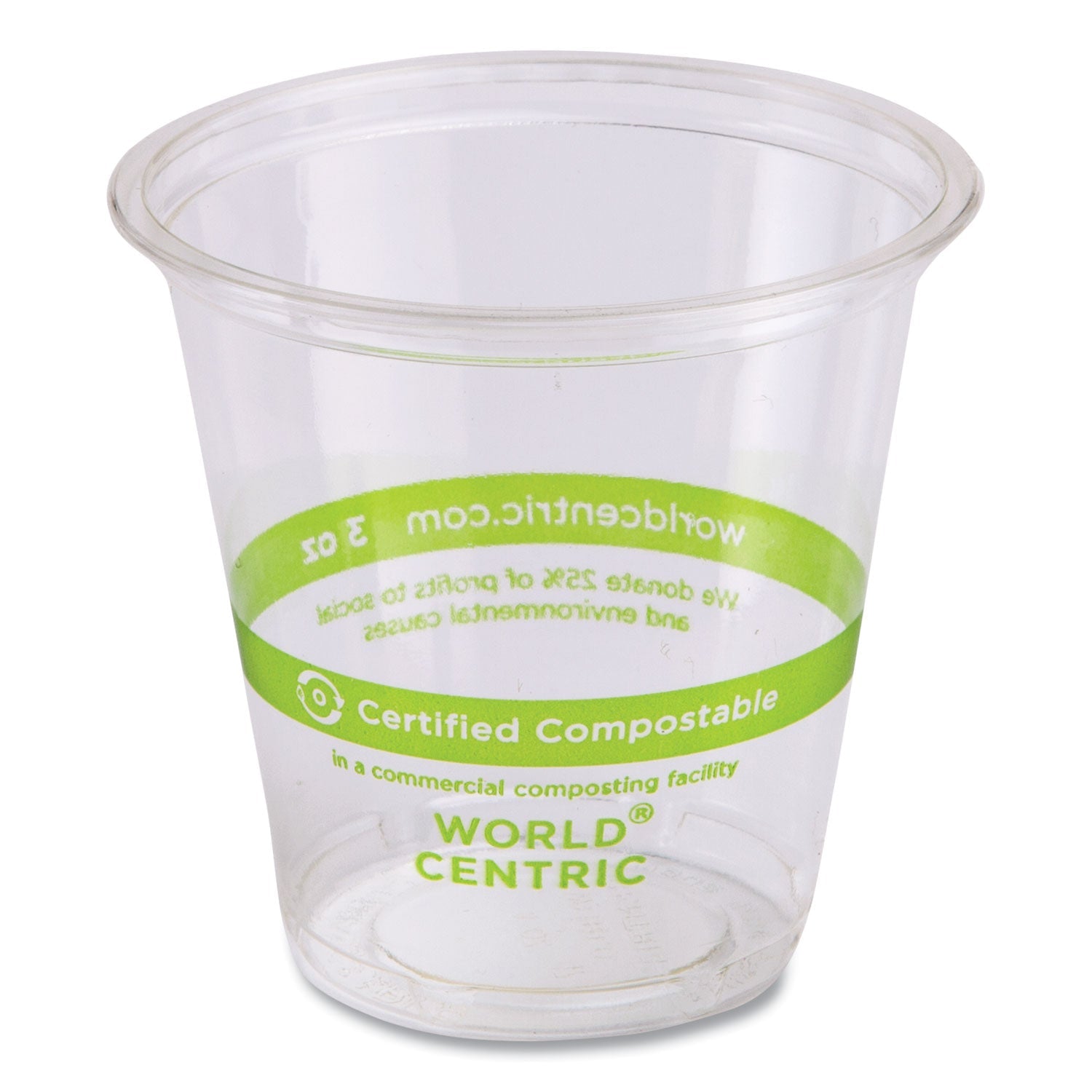 PLA Clear Cold Cups | 3 oz | 2,500-Carton